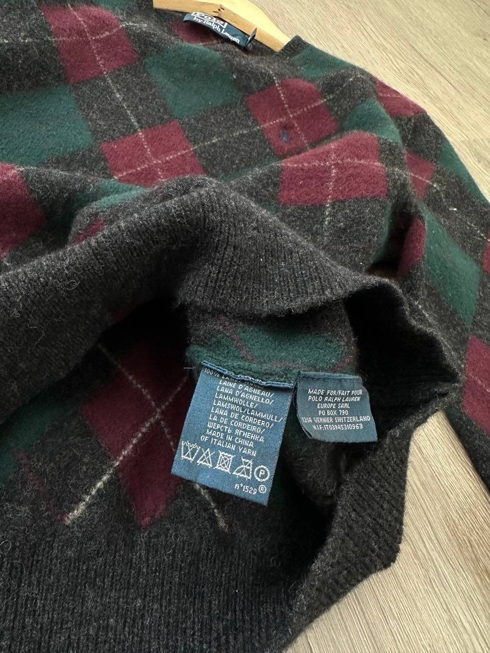 Polo Ralph Lauren × Vintage Vintage Polo Ralph Lauren Diamond W’s Sweater Lana Wool Size L / US 10 / IT 46 - 9 Thumbnail