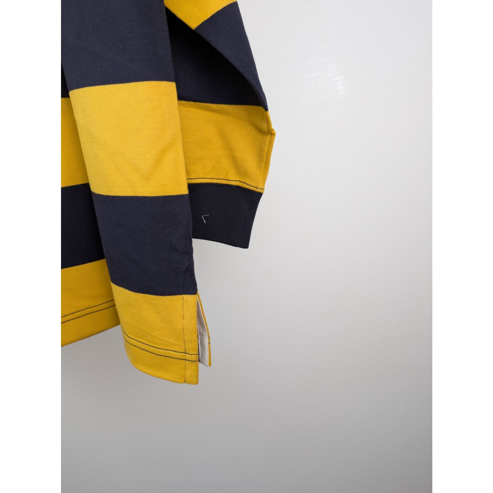 Moncler × Palm Angels o1rshd1 Striped Cotton Polo Shirt in Yellow / Blue Size US XL / EU 56 / 4 - 14 Thumbnail