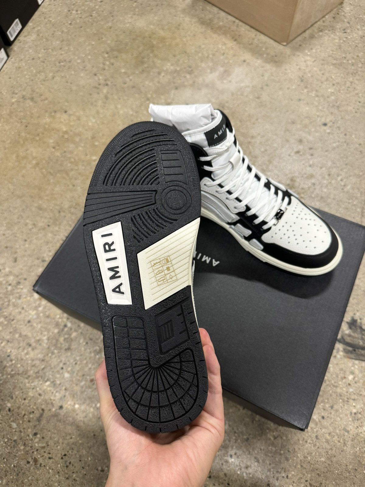Amiri Amiri Skeleton High Top Sneaker NEW 790$ Size US 7 / EU 40 - 6 Thumbnail