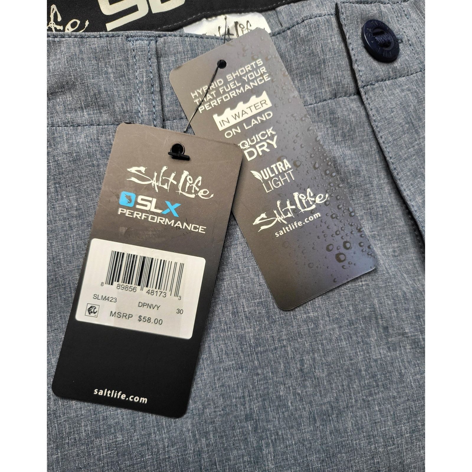 Other NWT Salt Life Men's Hybrid SLX-QD Ultra Light Shorts Size 30 Size US 30 / EU 46 - 3 Thumbnail