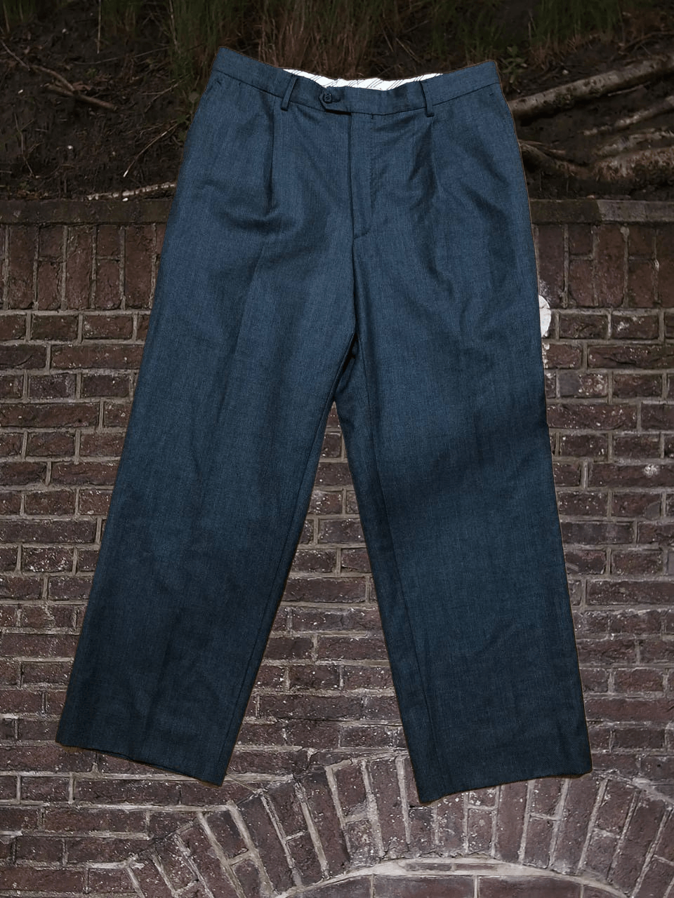 Burberry Vintage Burberry pants wool formal dress suit Size US 38 / EU 54 - 1 Thumbnail