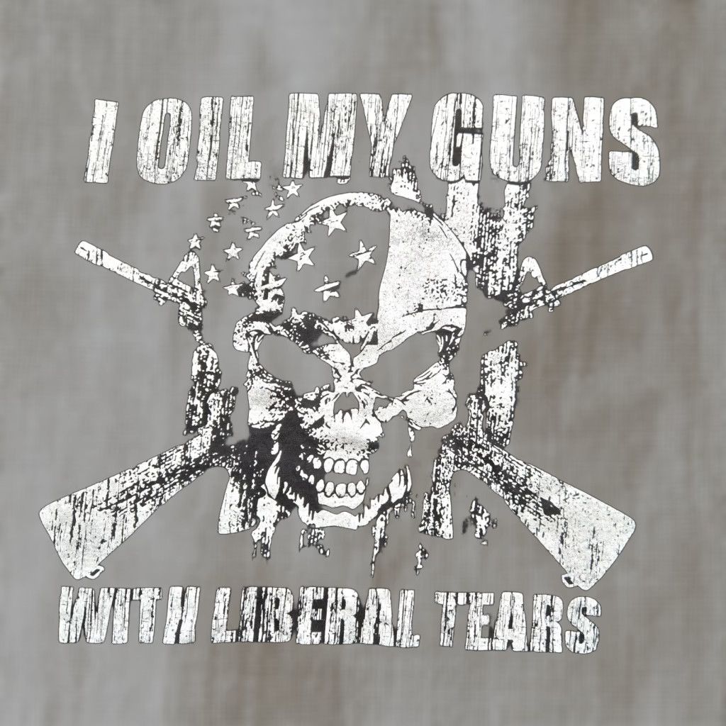 Delta I Oil My Guns With Liberal Tears Black T-Shirt Adult Men's Size M Patriotic Size US M / EU 48-50 / 2 - 1 Thumbnail
