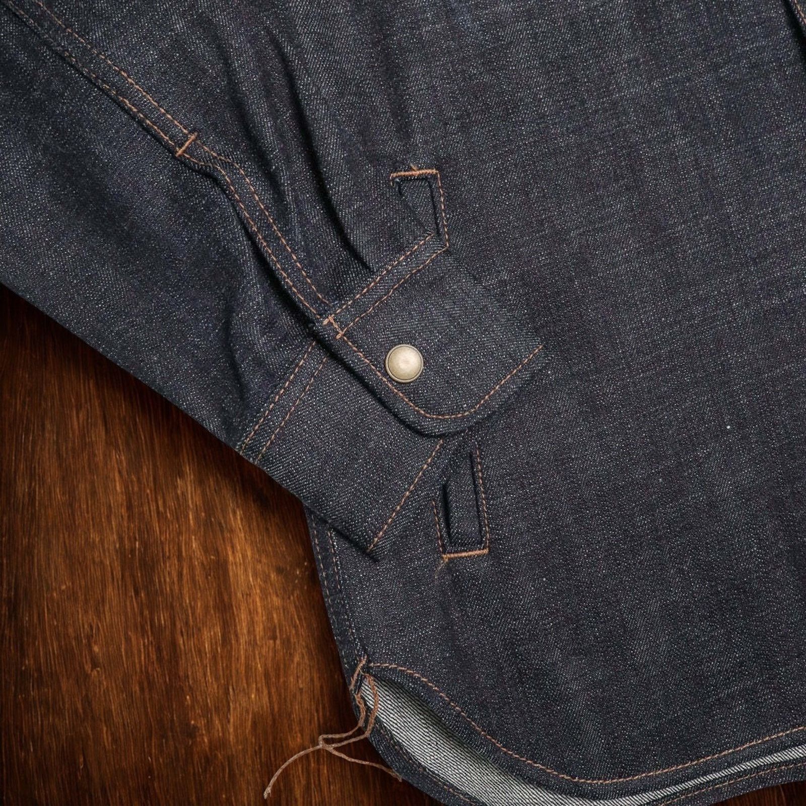 Rogue Territory Rogue Territory Cryptic Japanese Selvedge Denim Shirt 2XL Size US XXL / EU 58 / 5 - 8 Thumbnail