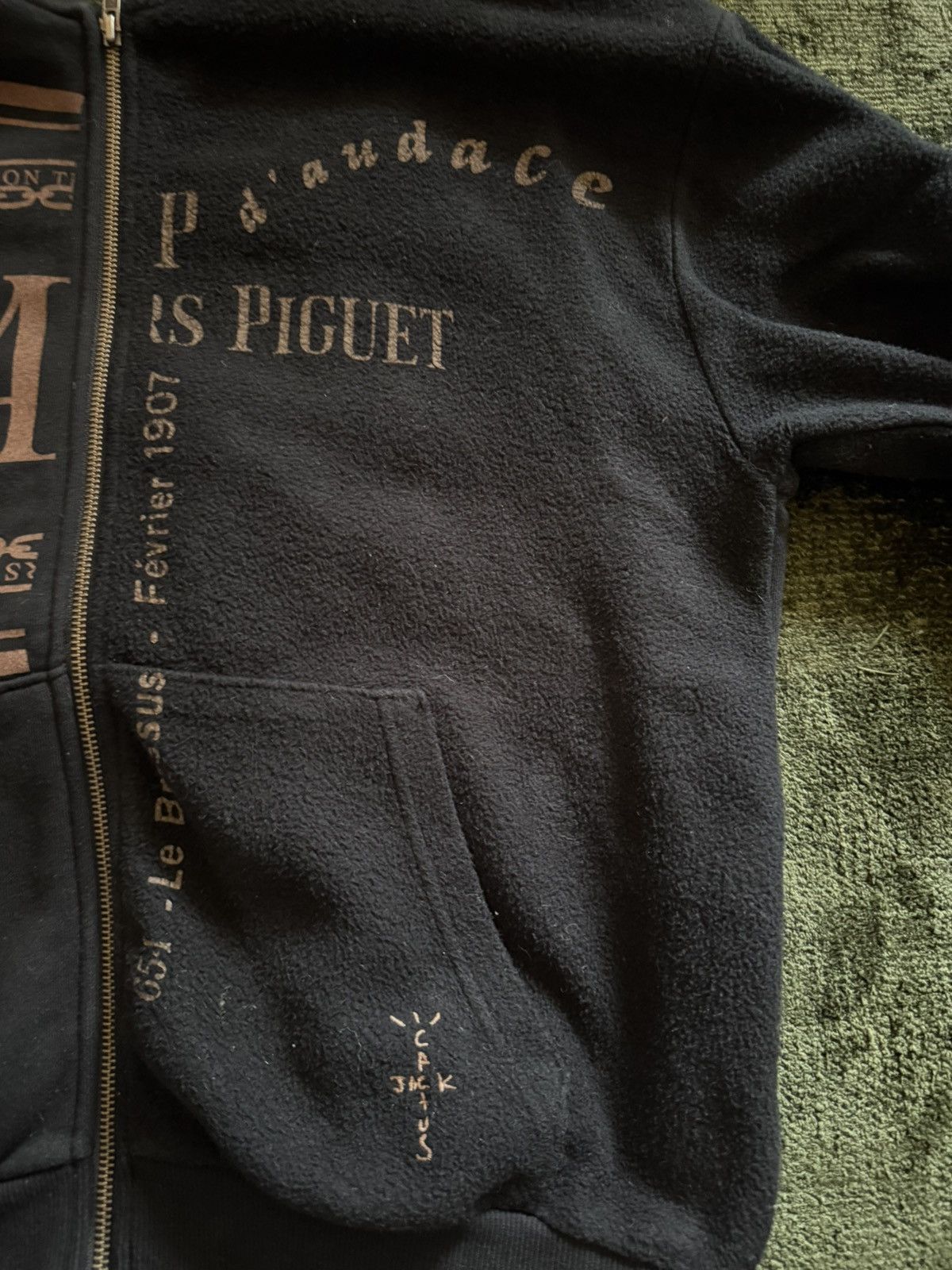 Audemars Piguet × Travis Scott Travis Scott CJ x Audemars Piguet Split Logo Zip Up Hoodie Size US M / EU 48-50 / 2 - 4 Thumbnail