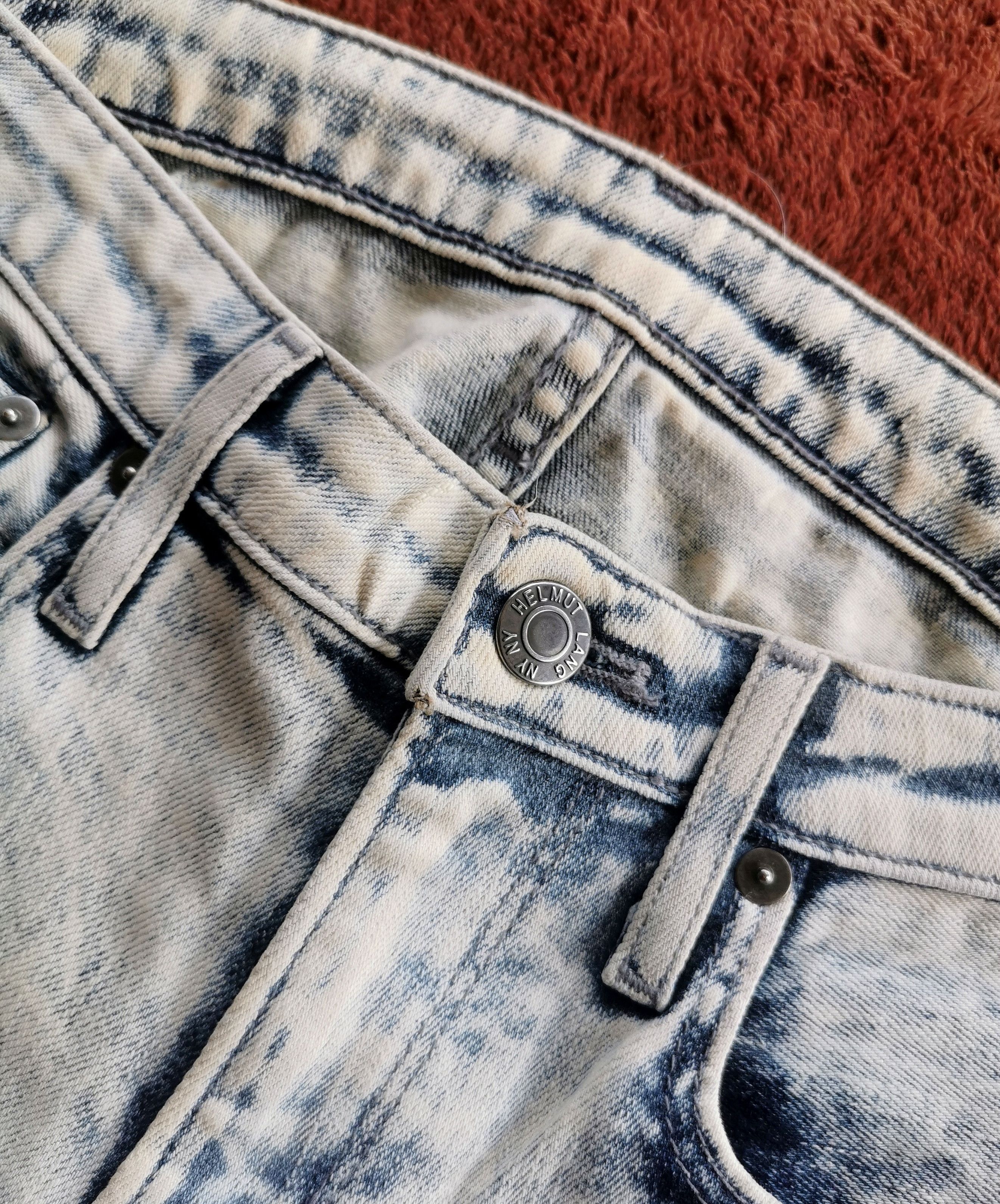 Helmut Lang Helmut Lang Sky Wash Crop Skinny Jeans Ankle Zip Made In Usa Size 26" / US 2 / IT 38 - 4 Thumbnail