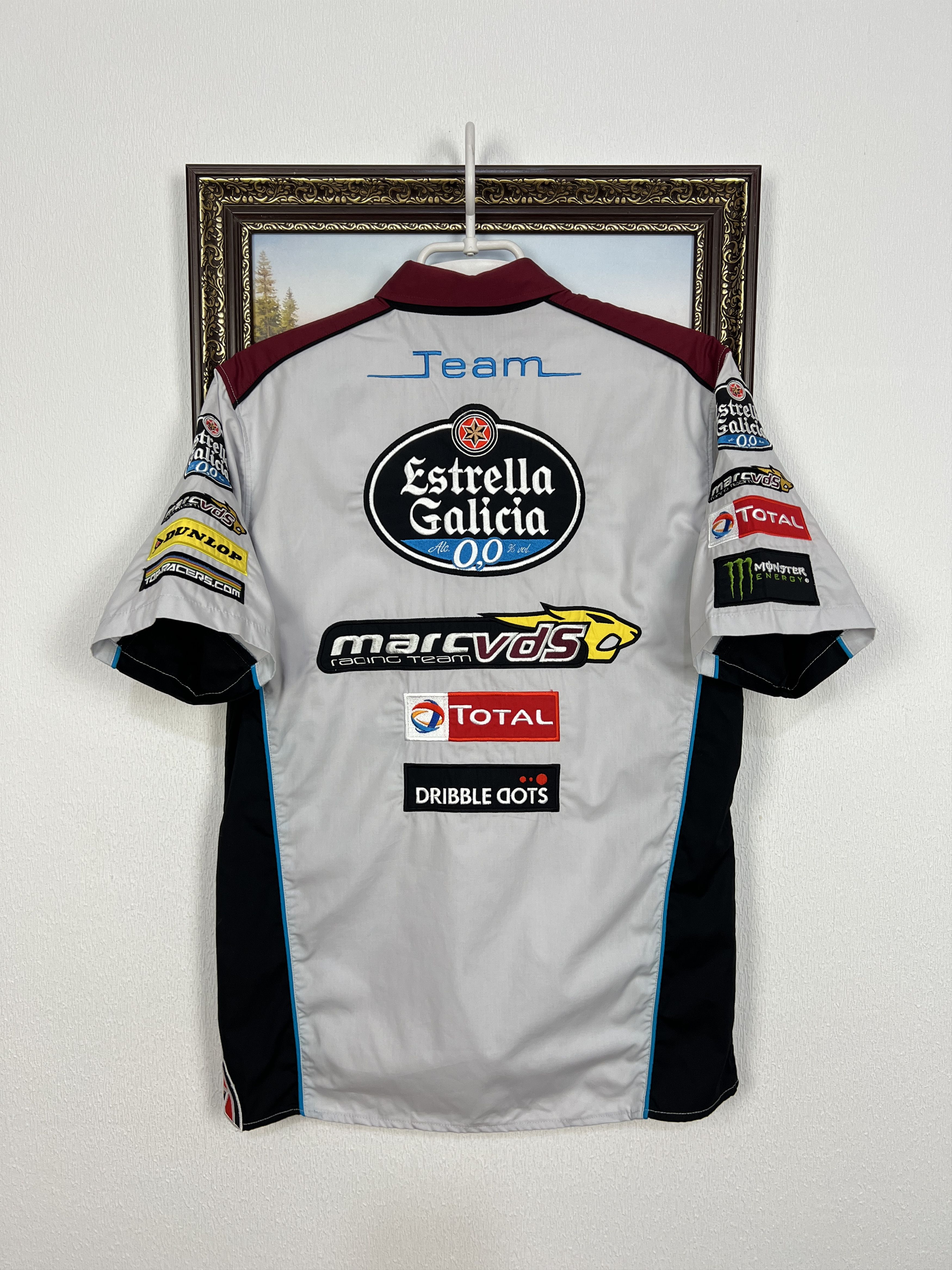 NASCAR Official Marc Vds Moto Racing Team Mens Shirt Polo NASCAR Size US M / EU 48-50 / 2 - 14 Thumbnail