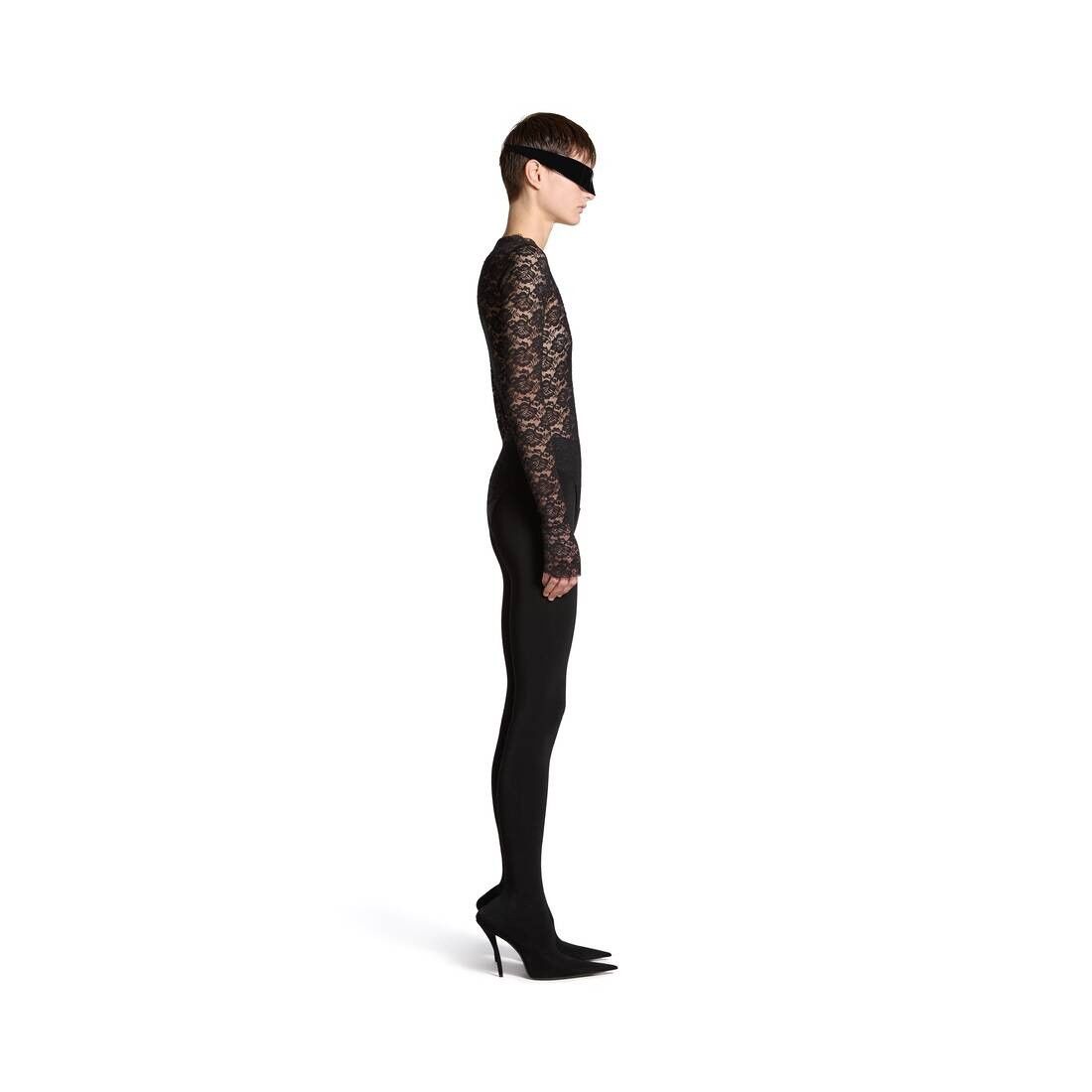 Balenciaga oc11z0825 V-Neck Bodytop in Black Size M / US 6-8 / IT 42-44 - 3 Thumbnail