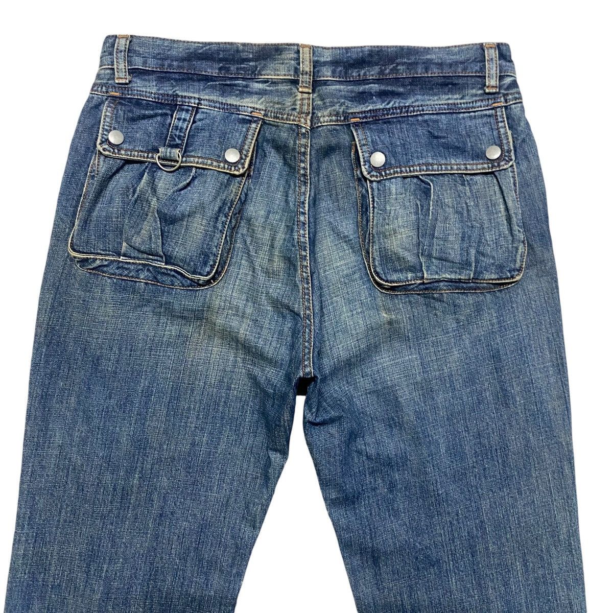 Vintage Vintage BIG JOHN Denim Cargo Pocket Jeans Size US 34 / EU 50 - 10 Thumbnail