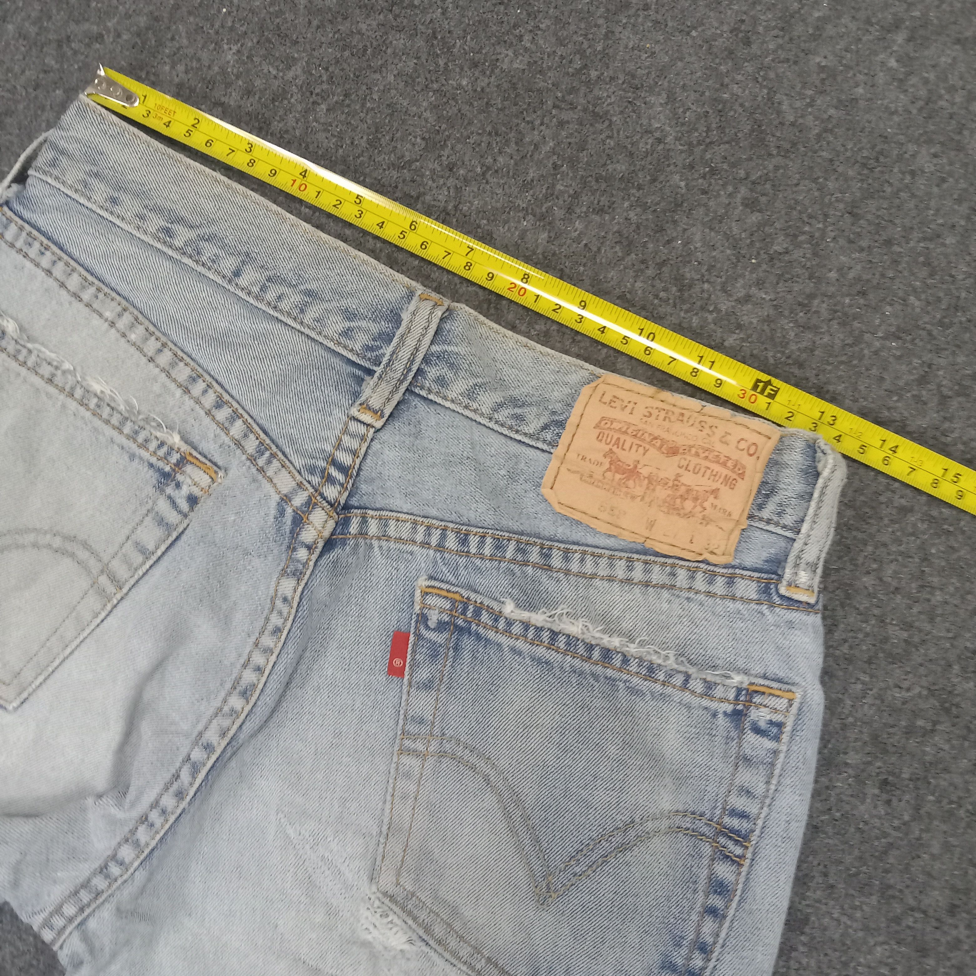 Levi's × Vintage Levi's 501 Distressed Flared Denim Jeans Size US 28 / EU 44 - 10 Thumbnail