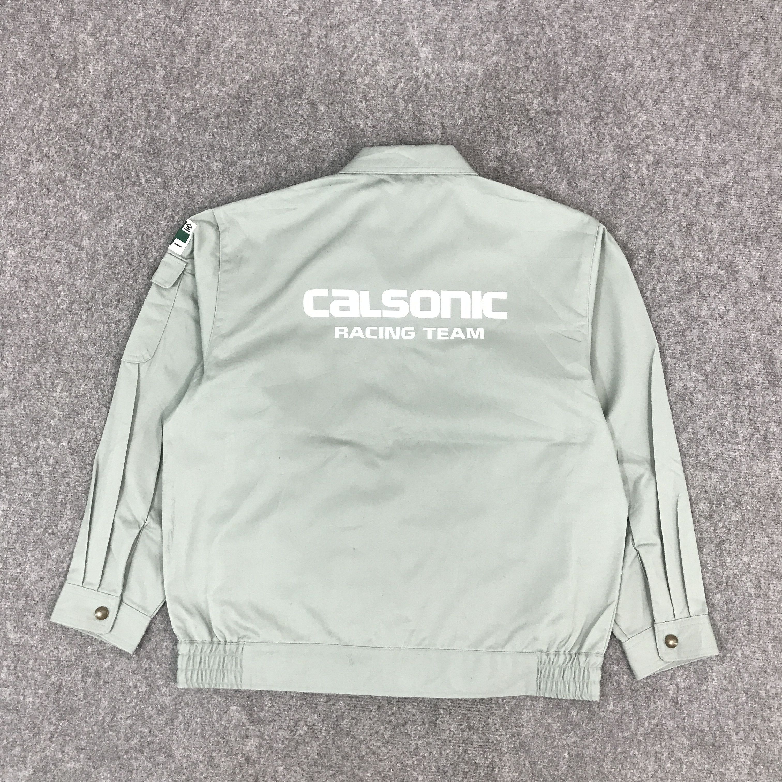 Japanese Brand × Sports Specialties CALSONIC RACING TEAM F1 NISSAN CUSTOM JACKET Size US M / EU 48-50 / 2 - 1 Thumbnail