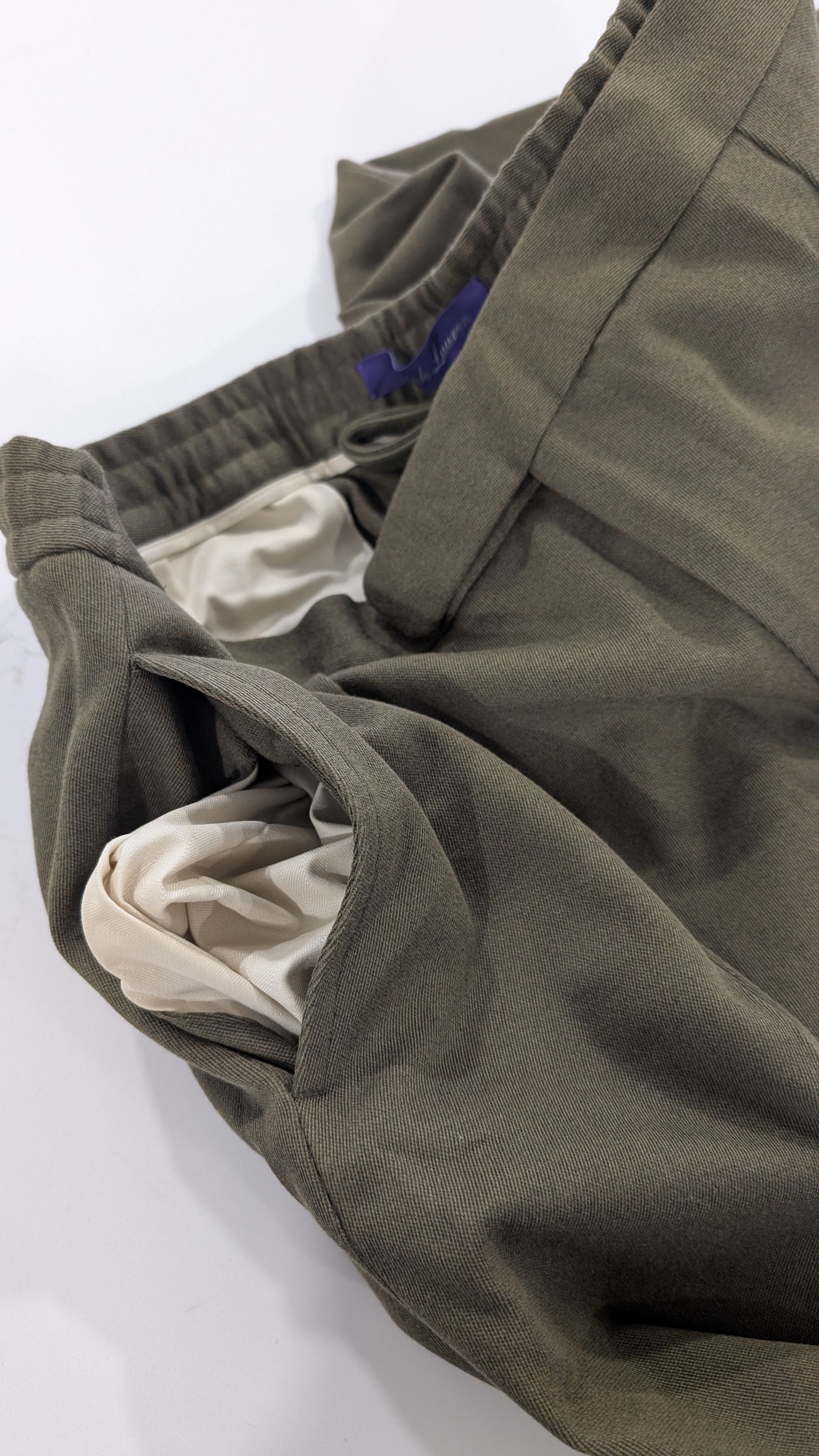 Ralph Lauren Purple Label Ralph Lauren Purple Label Davis Dress Trousers 38 Olive Size US 38 / EU 54 - 12 Thumbnail