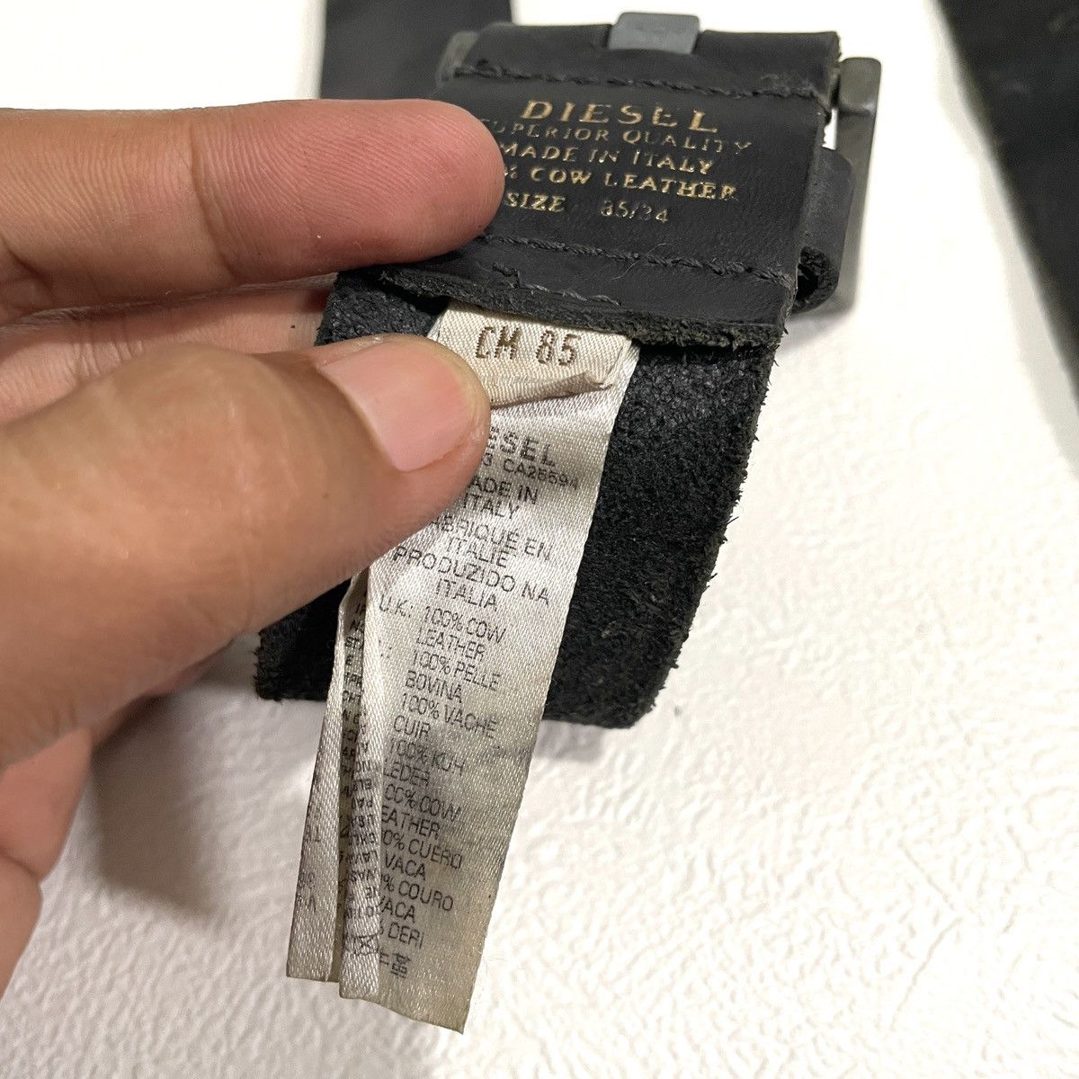 Diesel y2k Diesel Vintage leather belt Size ONE SIZE - 9 Thumbnail