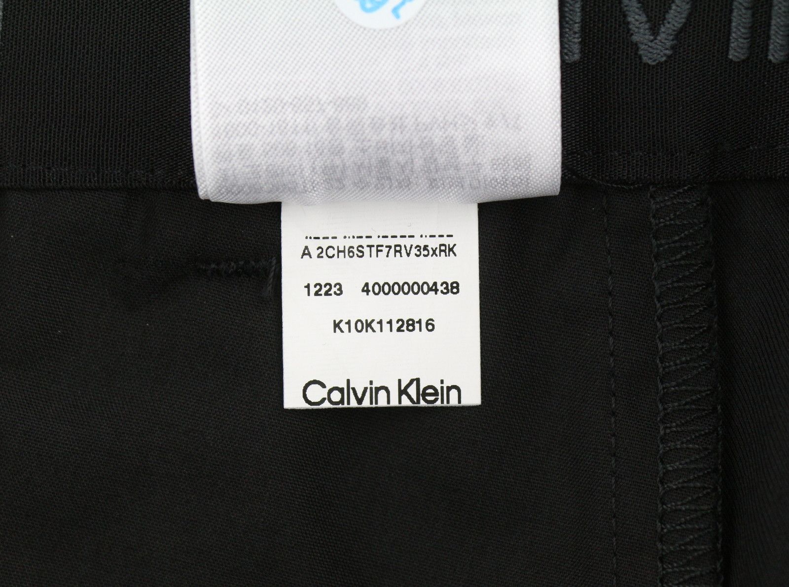 Calvin Klein TECH COTTON STRETCH SLIM M Black Zip Fly Chino 87461 Size US 32 / EU 48 - 9 Thumbnail