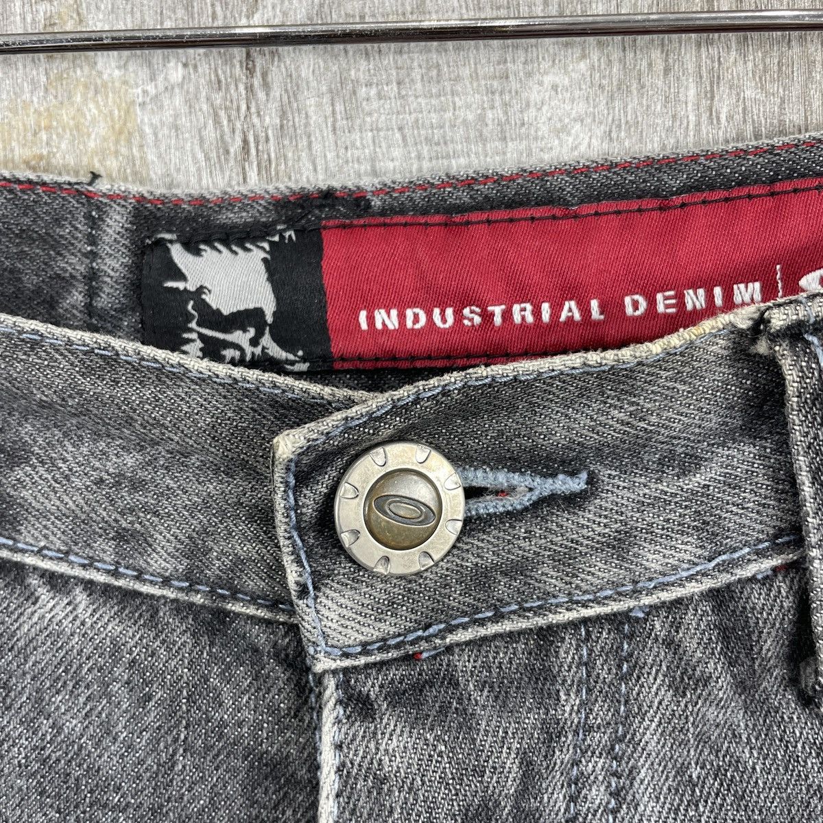 Oakley Vintage Oakley Industrial Denim Distressed Baggy Pants Size US 31 - 13 Thumbnail