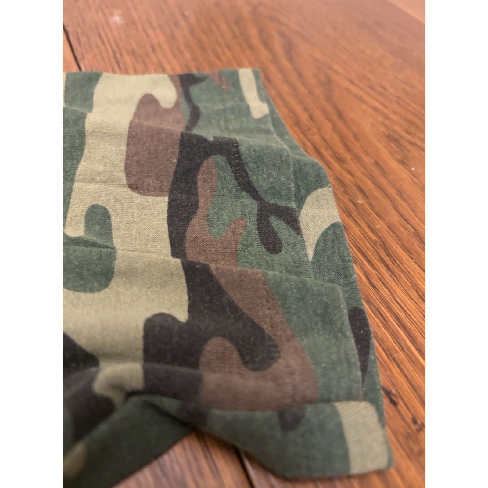 Vintage VINTAGE 90s Single Stitch Woodland Camo Ringer Tee Mens M Military J3 Shirt Size ONE SIZE - 4 Thumbnail