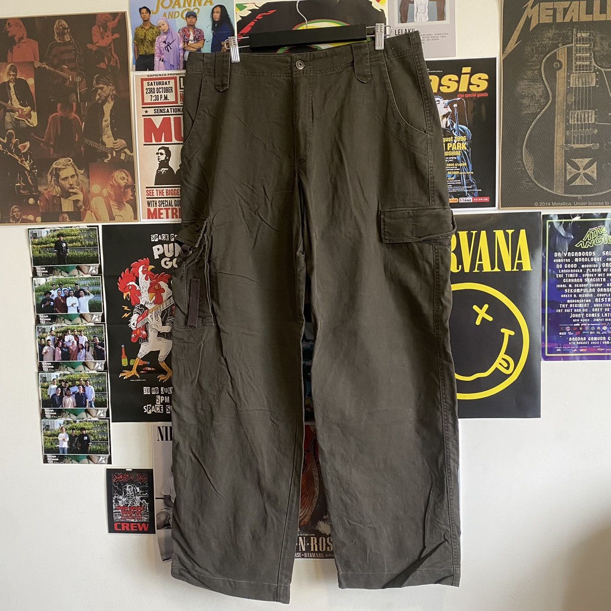 image of Target Basics x Vintage Target Multipocket Tactical Cargo Pants in Brown, Men's (Size 37)
