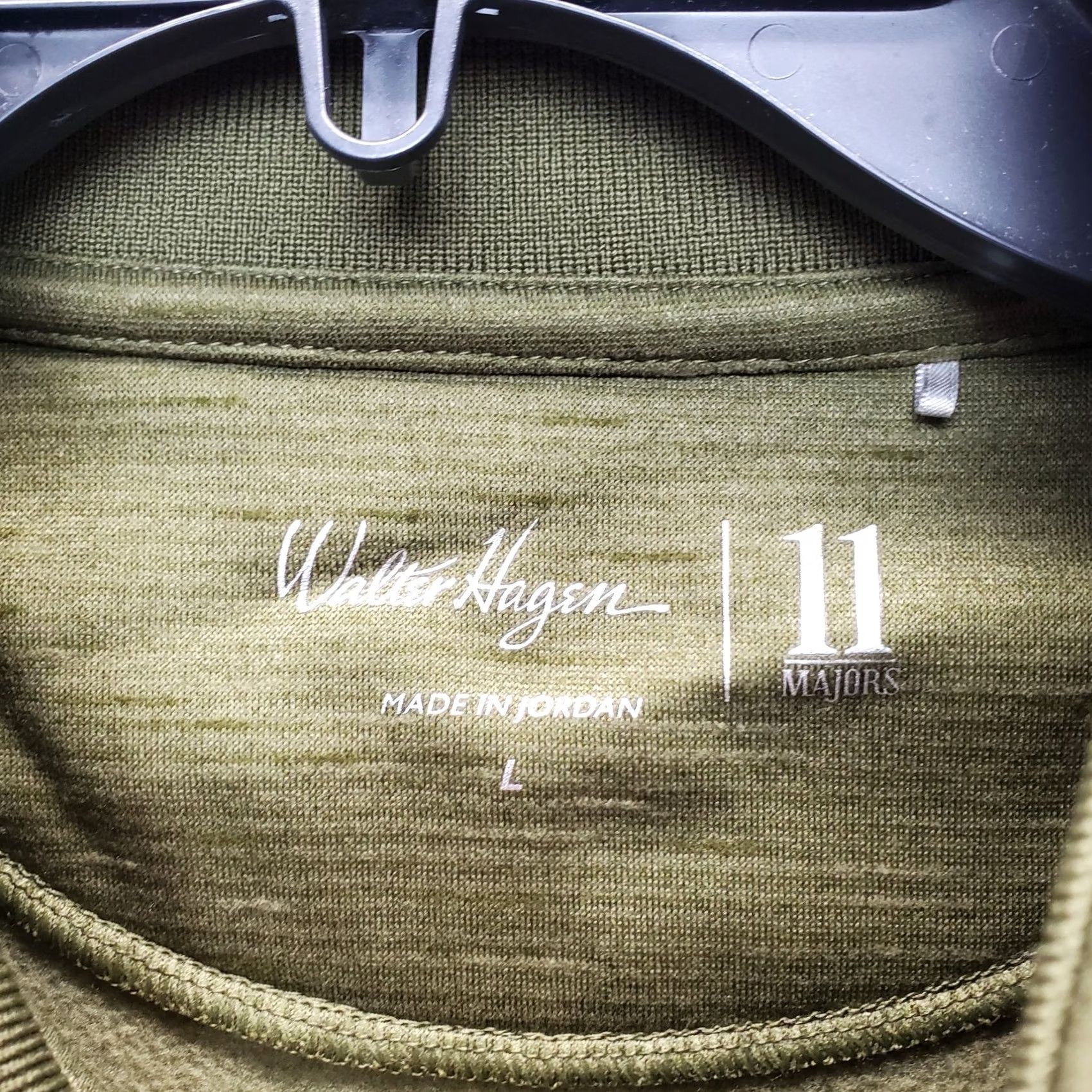 Vintage Walter Hagen Majors 11 Sweatshirt Mens L Green Fleece Lined Mock Neck 1/4 Zip Large Size US L / EU 52-54 / 3 - 6 Thumbnail