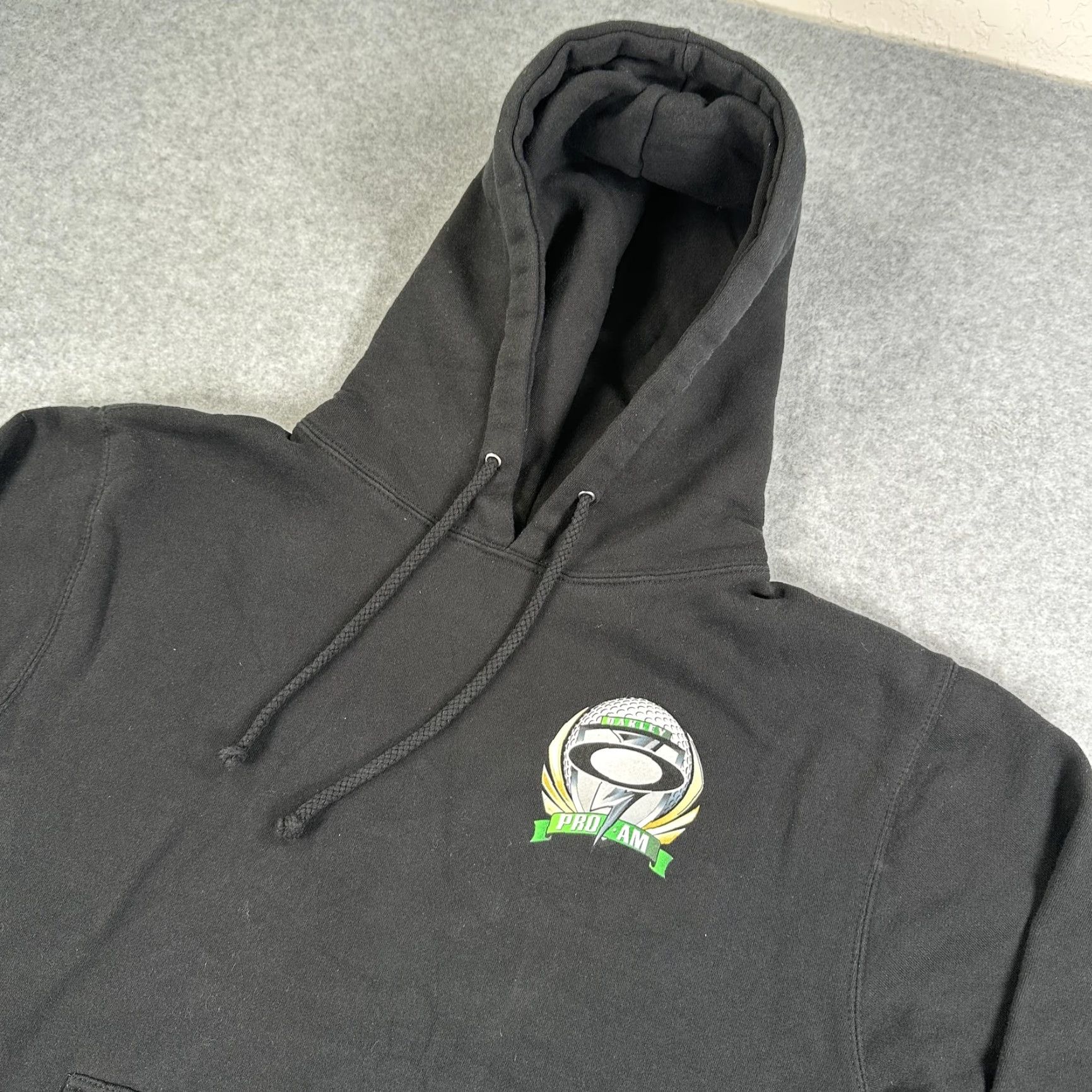 Oakley Oakley Hoodie Mens S Black Fleece Pullover Pro Am Golf Graphic Sweatshirt Size US S / EU 44-46 / 1 - 2 Thumbnail