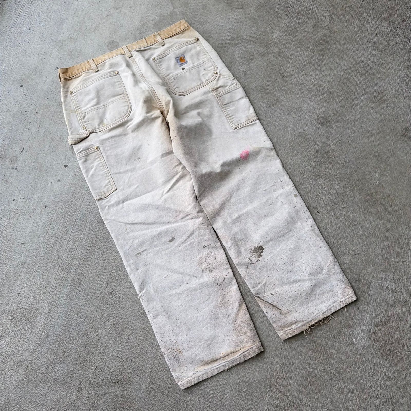 Carhartt × Vintage Carhartt FADED brown double knee work wear carpenter pants Size US 36 / EU 52 - 5 Thumbnail