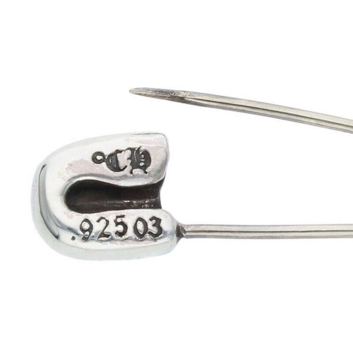 Chrome Hearts Chrome Hearts Safety Pin Diamond Silver Necklace Size ONE SIZE - 3 Thumbnail