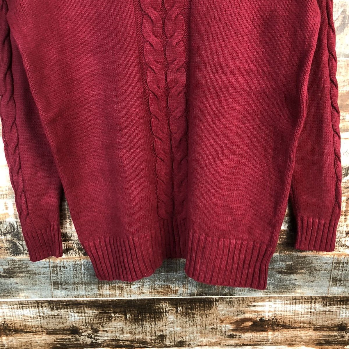 Homespun Knitwear × Japanese Brand Japanese Brand vintage ripped Red Knitwear #A1780 Size M / US 6-8 / IT 42-44 - 6 Thumbnail