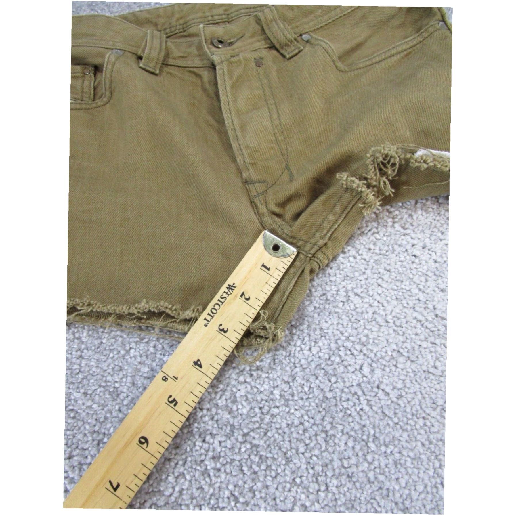 Diesel Diesel Womens Brown Jean Shorts Size 28" / US 6 / IT 42 - 3 Thumbnail