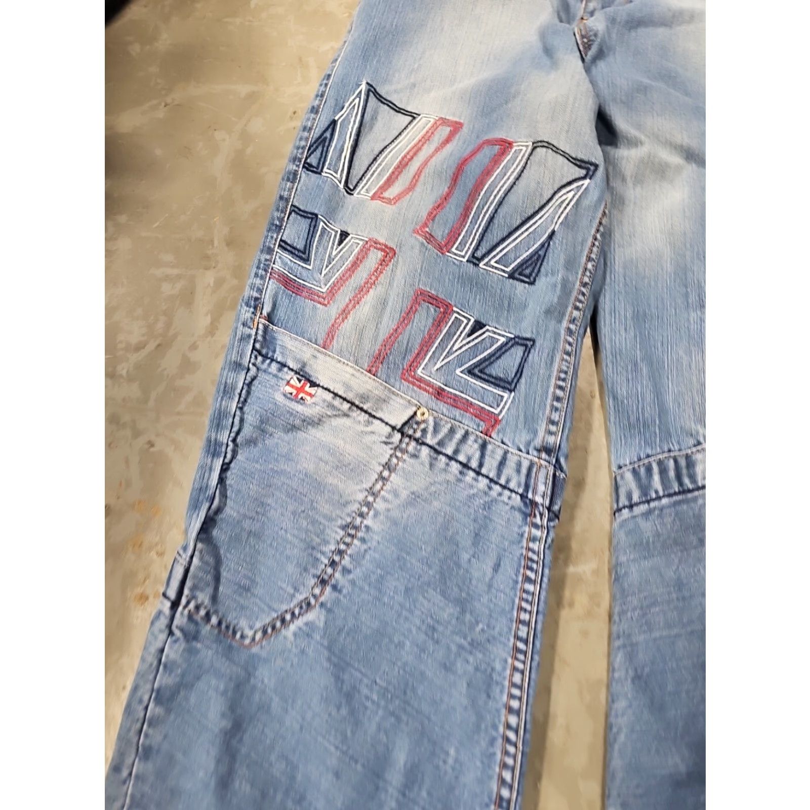 Vintage VINTAGE Pepe Jeans London Jeans Men's 36X33 Embroidered Hip Hop Y2K Wide-Leg Baggy Distressed Relaxed 90s Mens Size US 36 / EU 52 - 2 Thumbnail