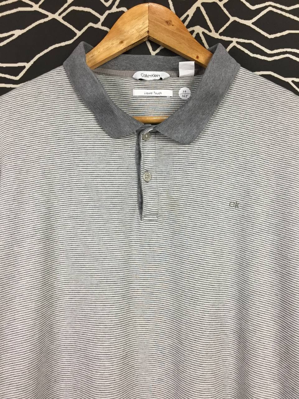 Calvin Klein Calvin Klein CK Liquid Touch Casual Striped Polo Shirt Size US XL / EU 56 / 4 - 3 Thumbnail