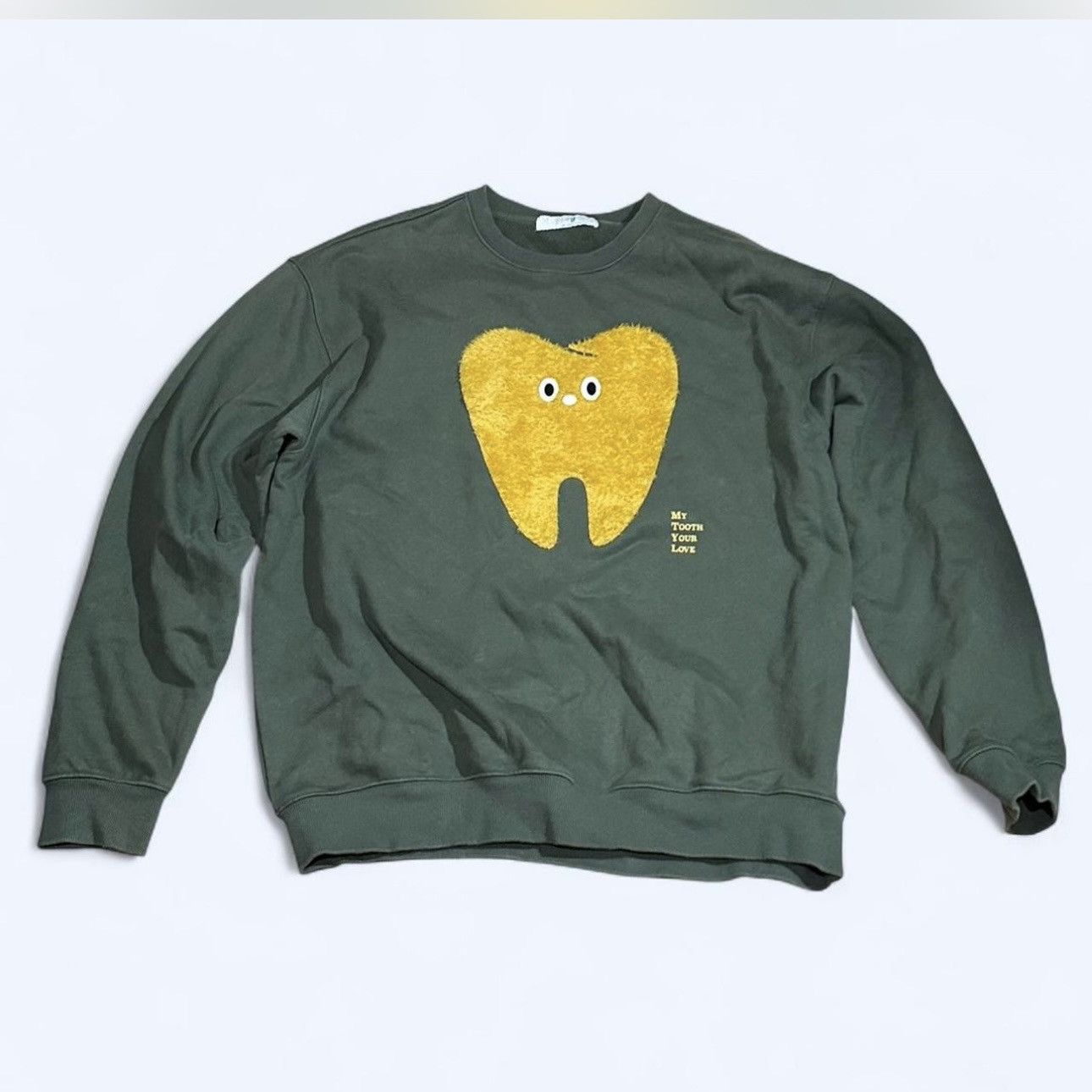 Japanese Brand Green crewneck sweatshirt Size US L / EU 52-54 / 3 - 1 Thumbnail