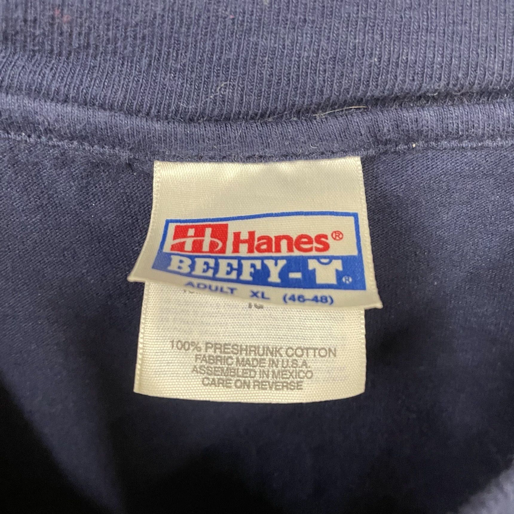Hanes VINTAGE Hanes Crown King Rally Blue Graphic Single Stitch Tee Mens XL Size US XL / EU 56 / 4 - 5 Thumbnail