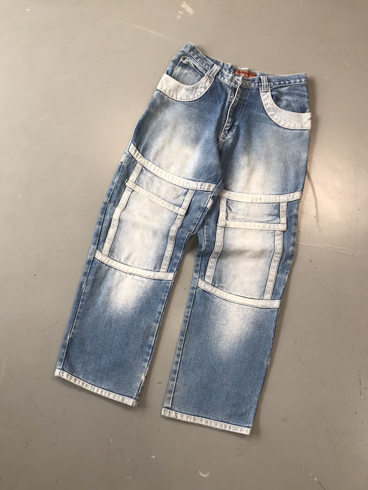 Vintage Crazy vintage big pocket Rengaofei denim Size US 30 / EU 46 - 2 Thumbnail