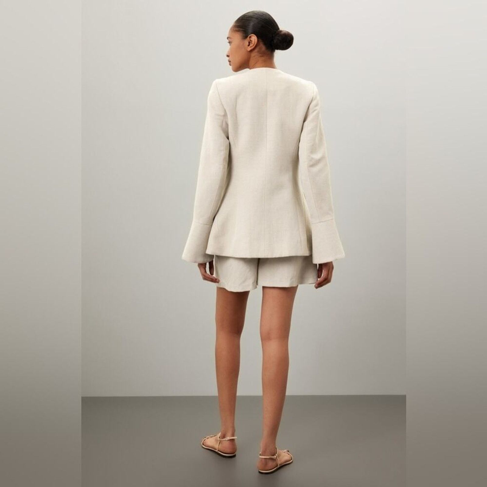 CO Peplum Cuff Jacket by Co RTR wool blend Size S / US 4 / IT 40 - 3 Thumbnail