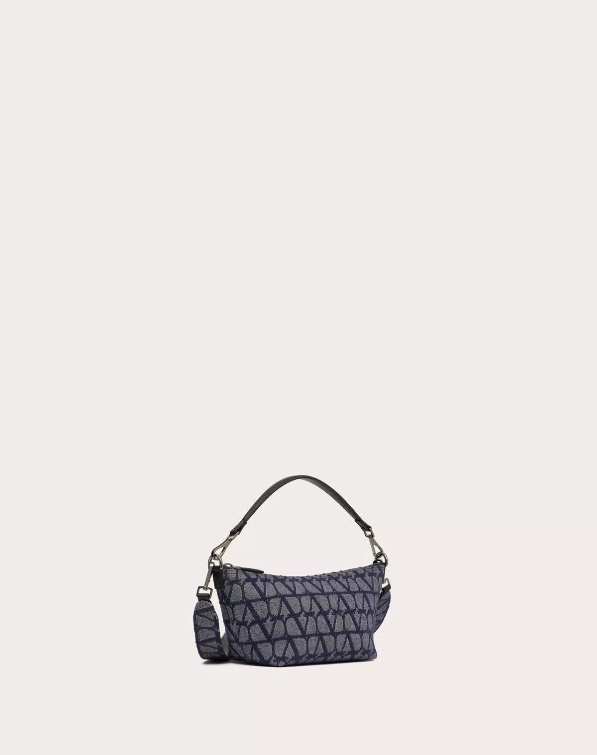 Valentino oc11z0725 Size: OS/ Jacquard Crossbody Bag in Melange/Black Size ONE SIZE - 3 Thumbnail