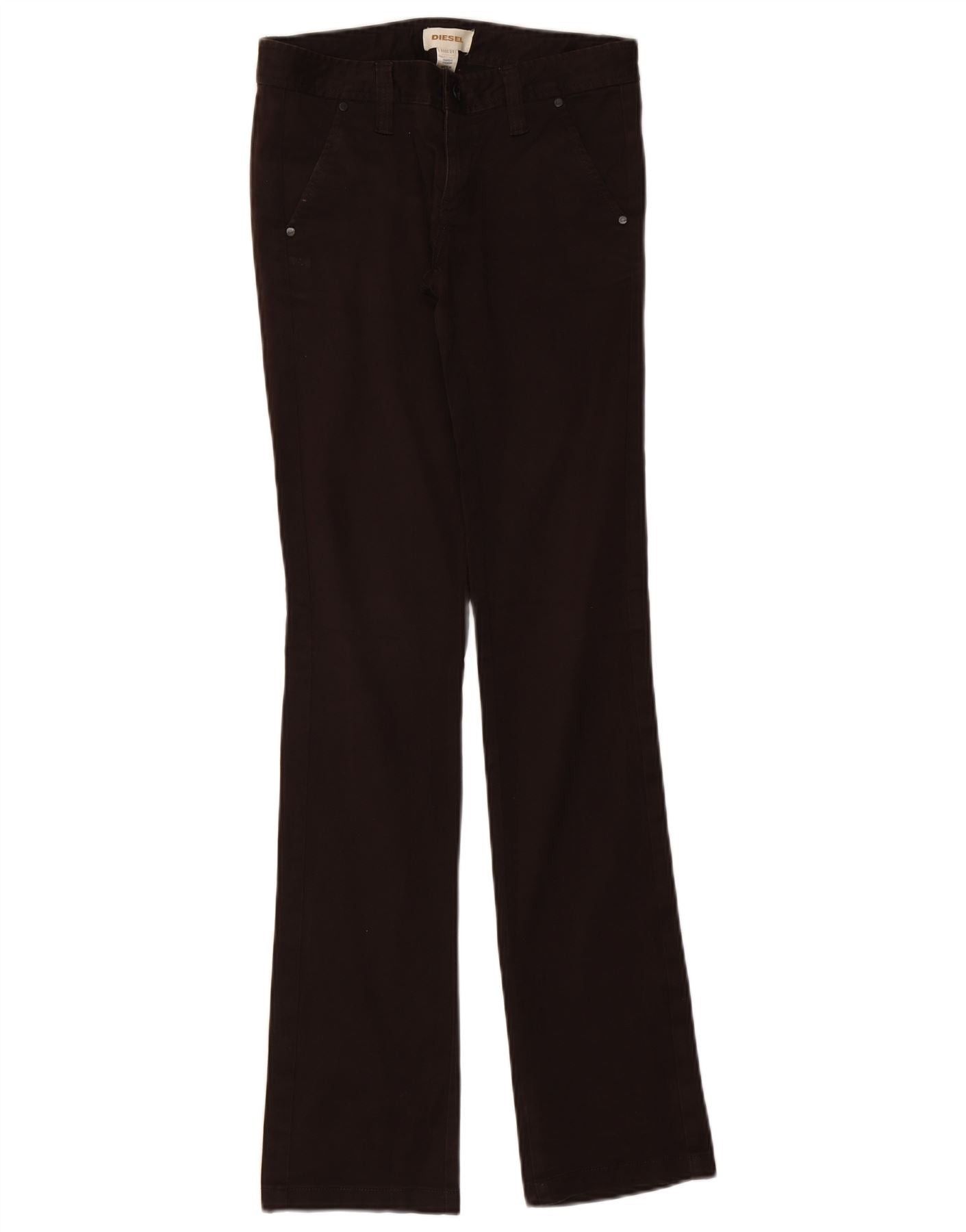 Diesel Womens Bootcut Jeans W27 L34 Black Cotton Size 42" / US 20 - 1 Thumbnail