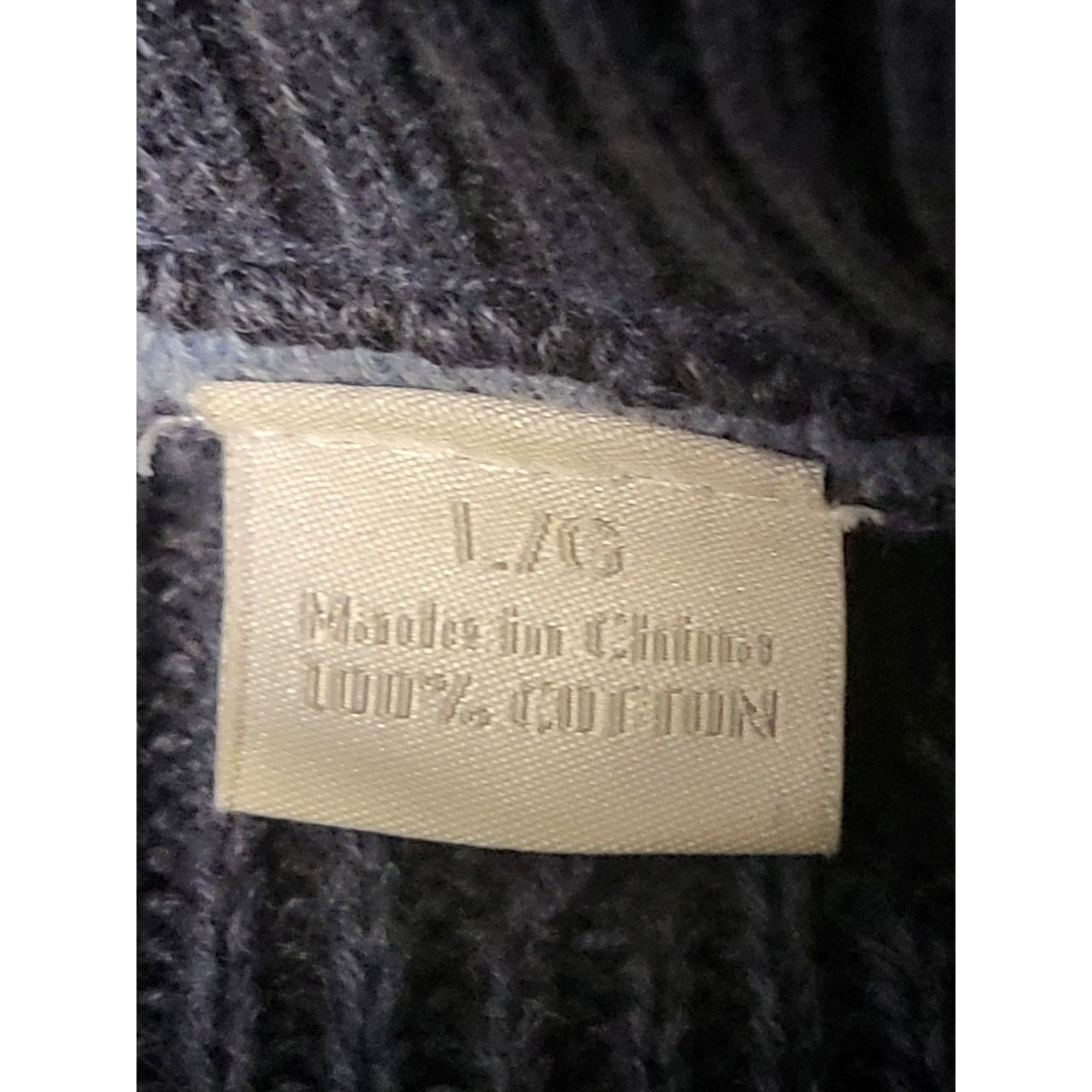 Tommy Bahama Tommy Bahama Cotton Dark Gray‎ 1/4 Zip Knit Sweater Men Size Size US L / EU 52-54 / 3 - 9 Thumbnail