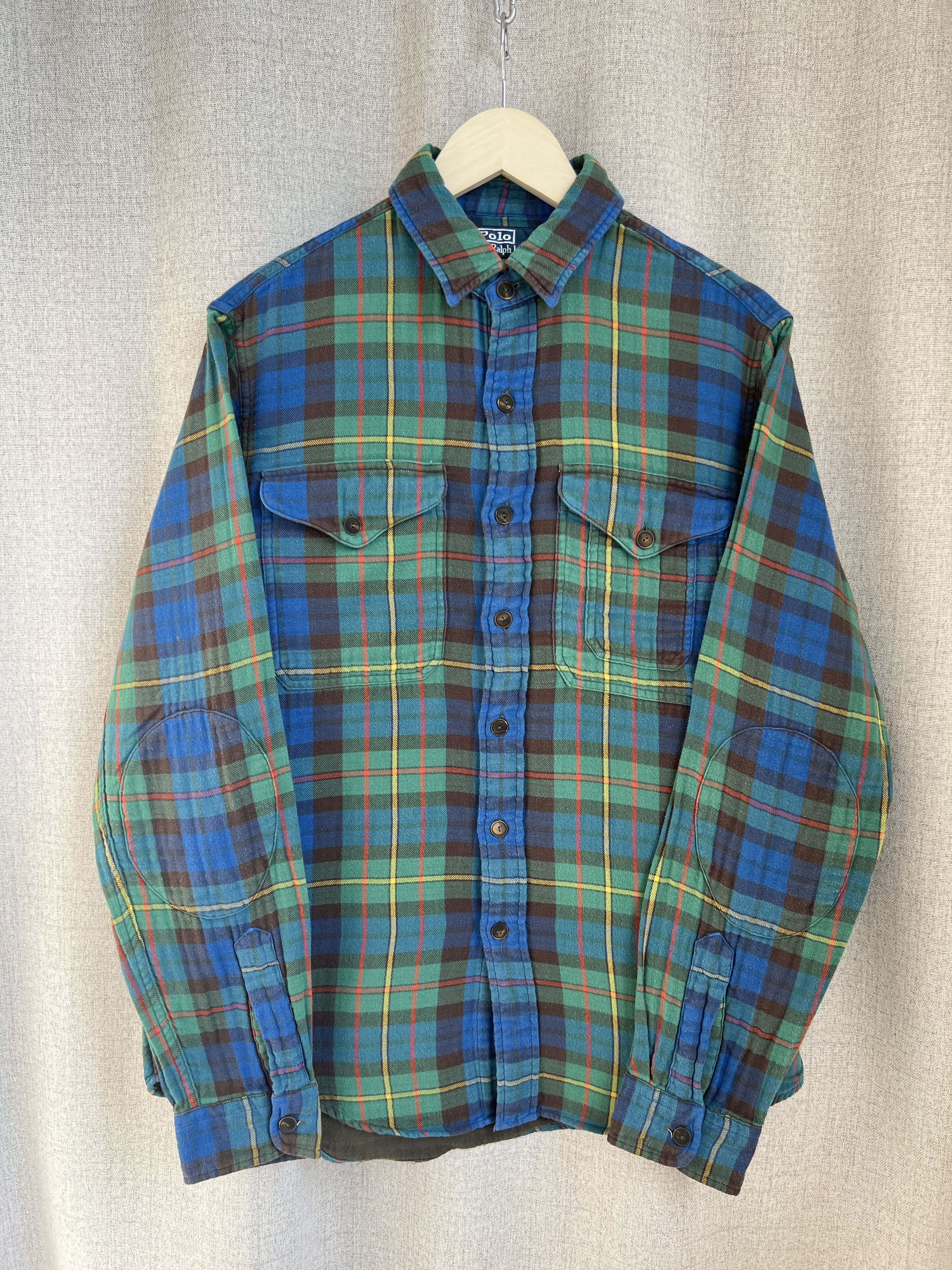 Polo Ralph Lauren Vintage Polo Ralph Lauren Flannel Plaid Button Up Shirt Size US M / EU 48-50 / 2 - 2 Thumbnail