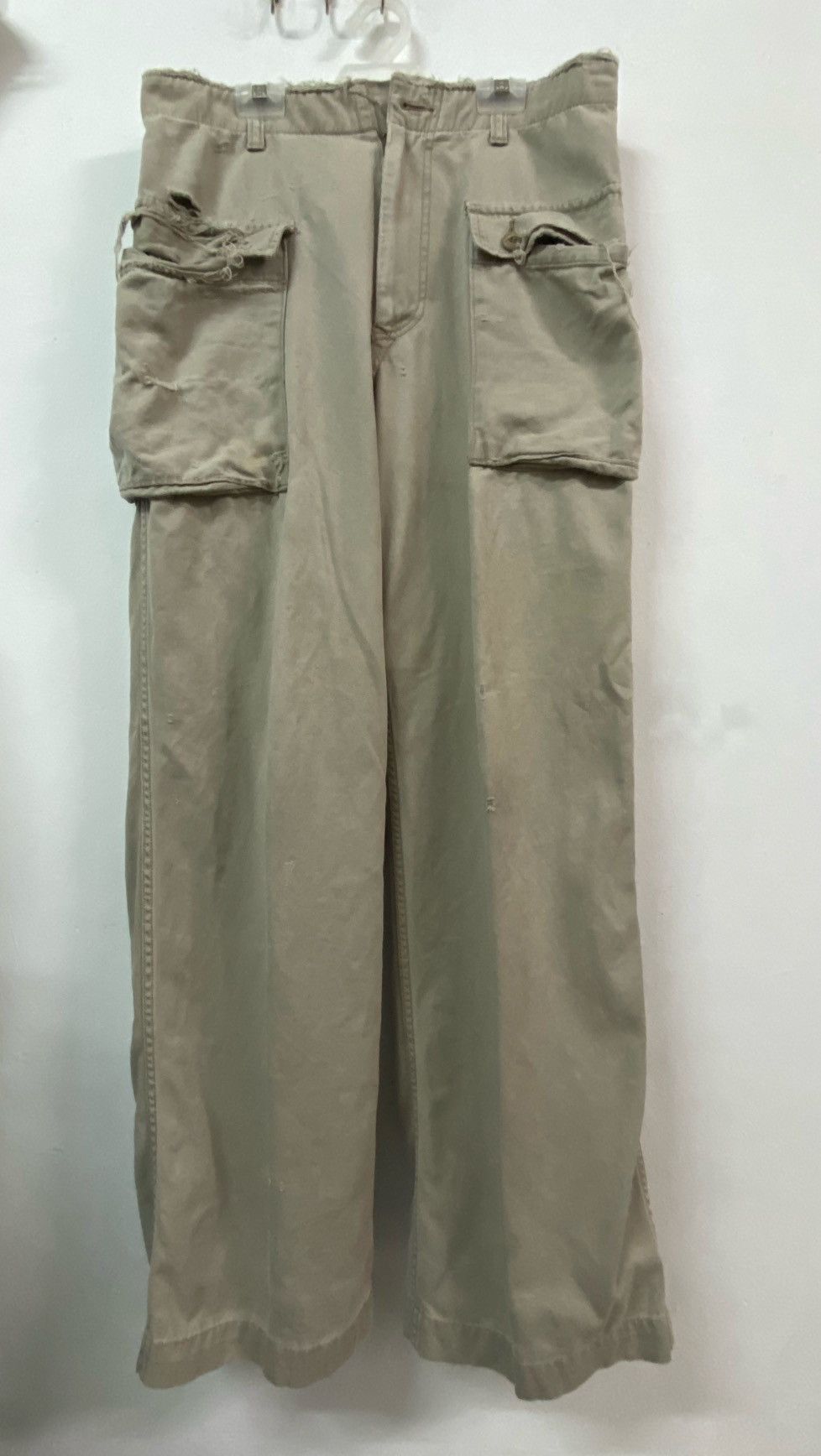 Japanese Brand Oshkosh Cargo Monkeypants Distressed Size US 31 - 2 Thumbnail