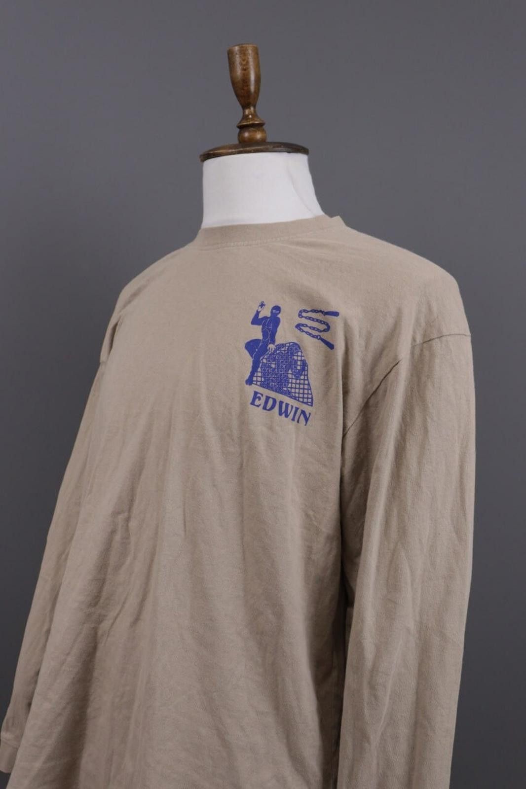 Edwin Edwin Brown Crew Neck Ninja Sweatshirt Sweater Size L Size US L / EU 52-54 / 3 - 7 Thumbnail