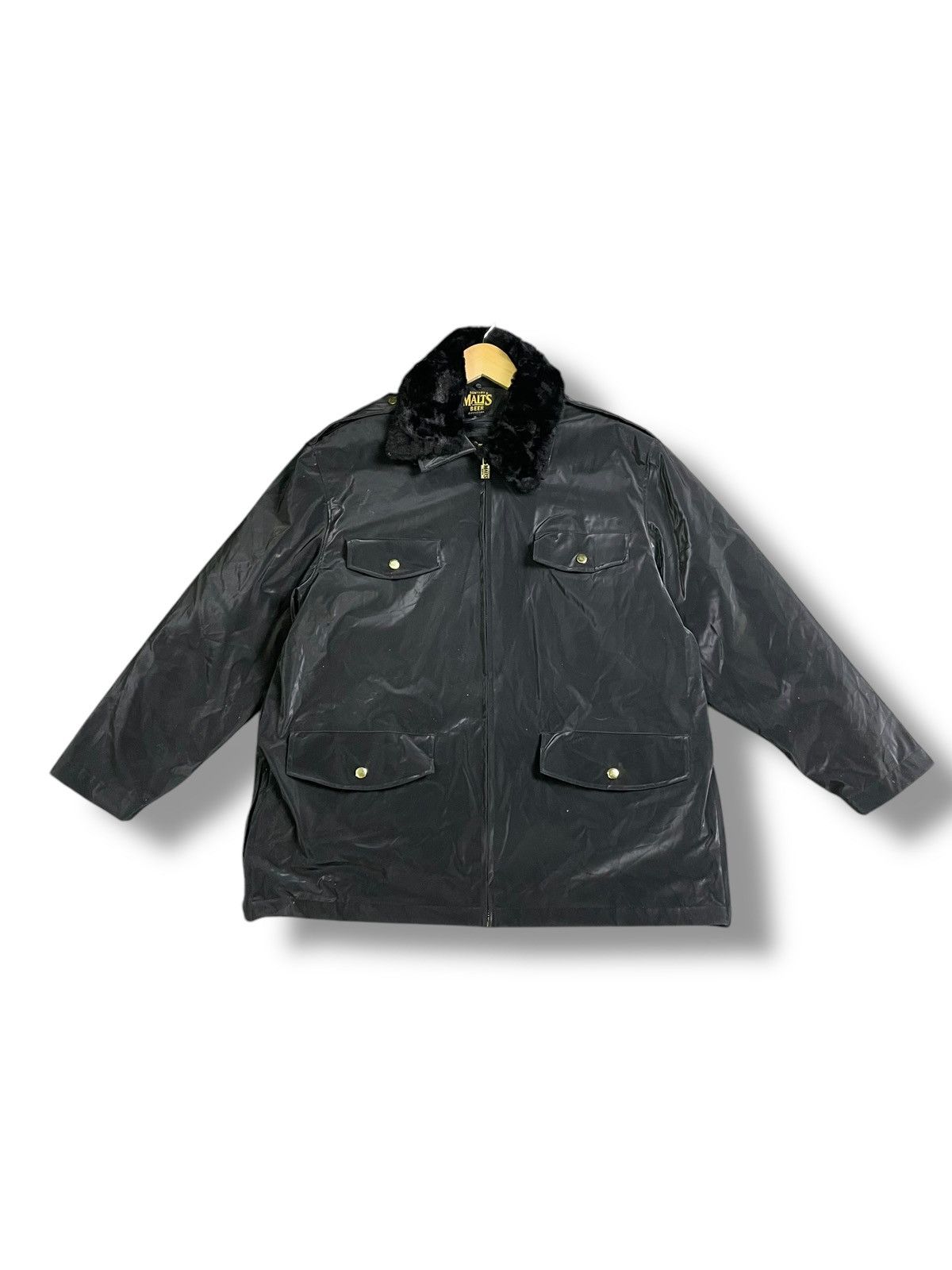 Designer × Japanese Brand × Vintage Suntory Malts Nylon Jacket Coat (38) Size US L / EU 52-54 / 3 - 1 Thumbnail