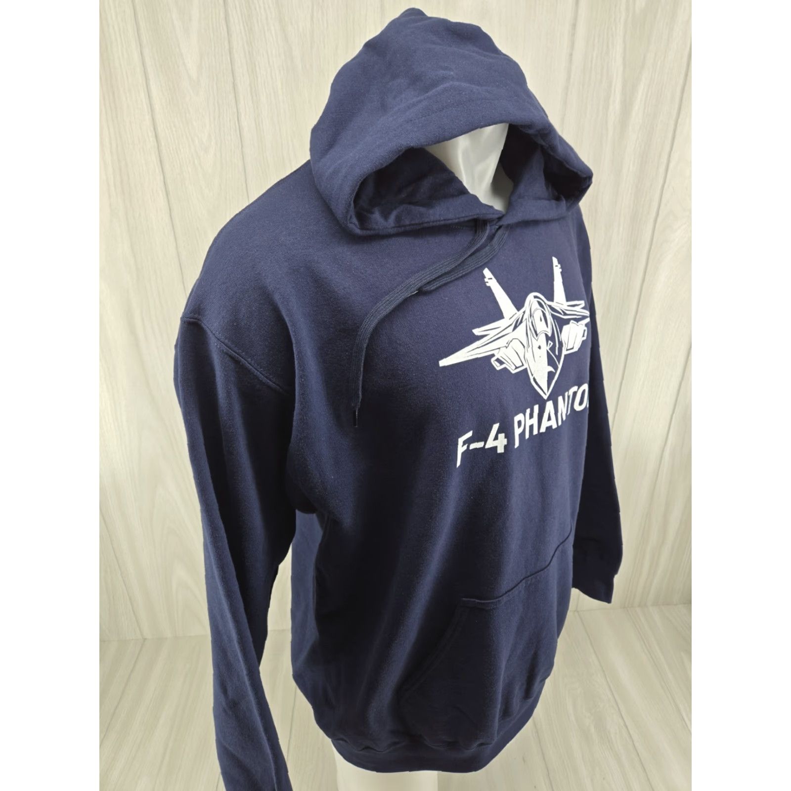 Gildan Gildan Hoodie F-4 Phantom Fighter Jet Blue Size L Mens Hoodie/Adult Large Regular Fit Military Aviation Nylon? Size US L / EU 52-54 / 3 - 7 Thumbnail