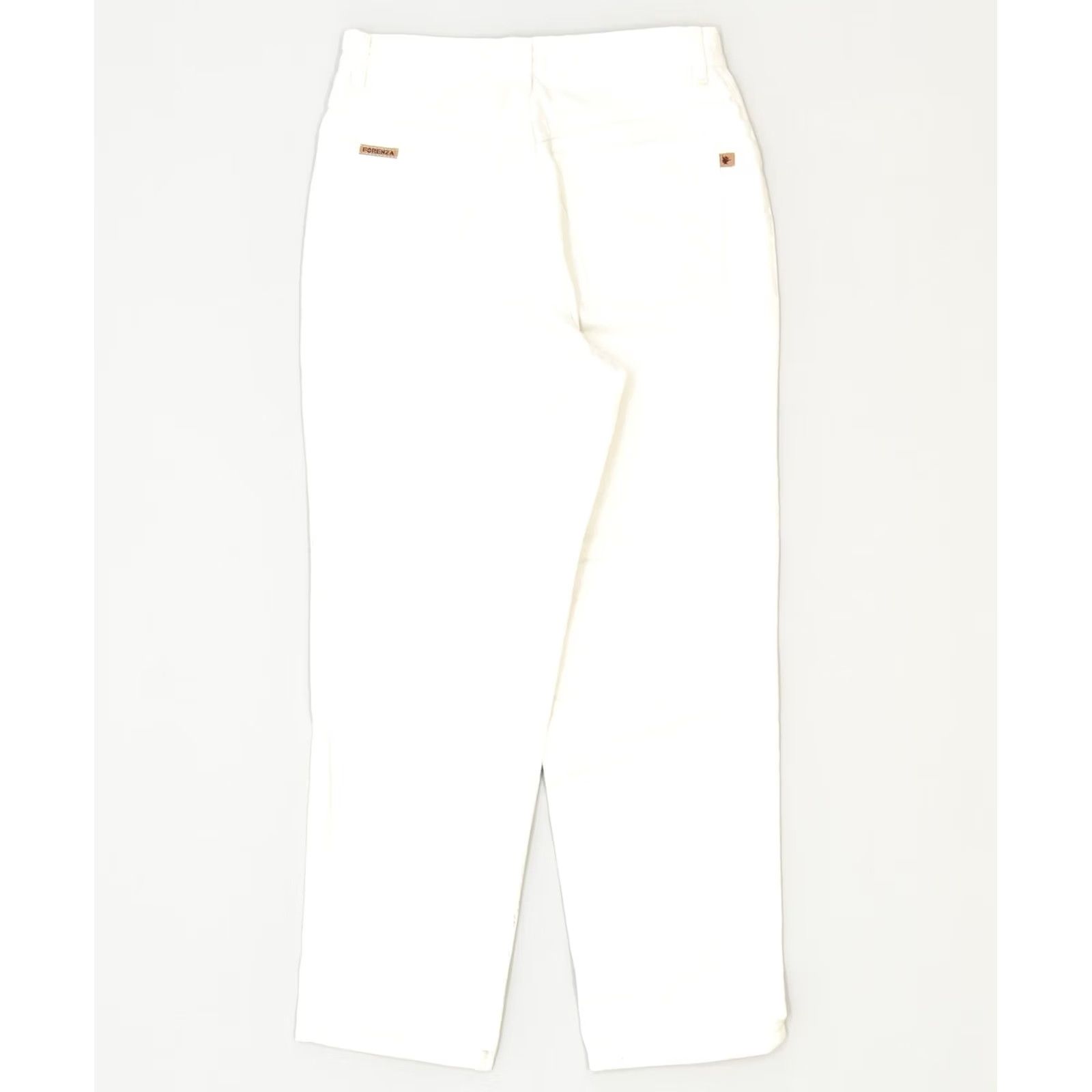 Vintage FORENZA Womens Tapered Jeans White Cotton Classic W28 L26 Size 28" / US 6 / IT 42 - 2 Thumbnail