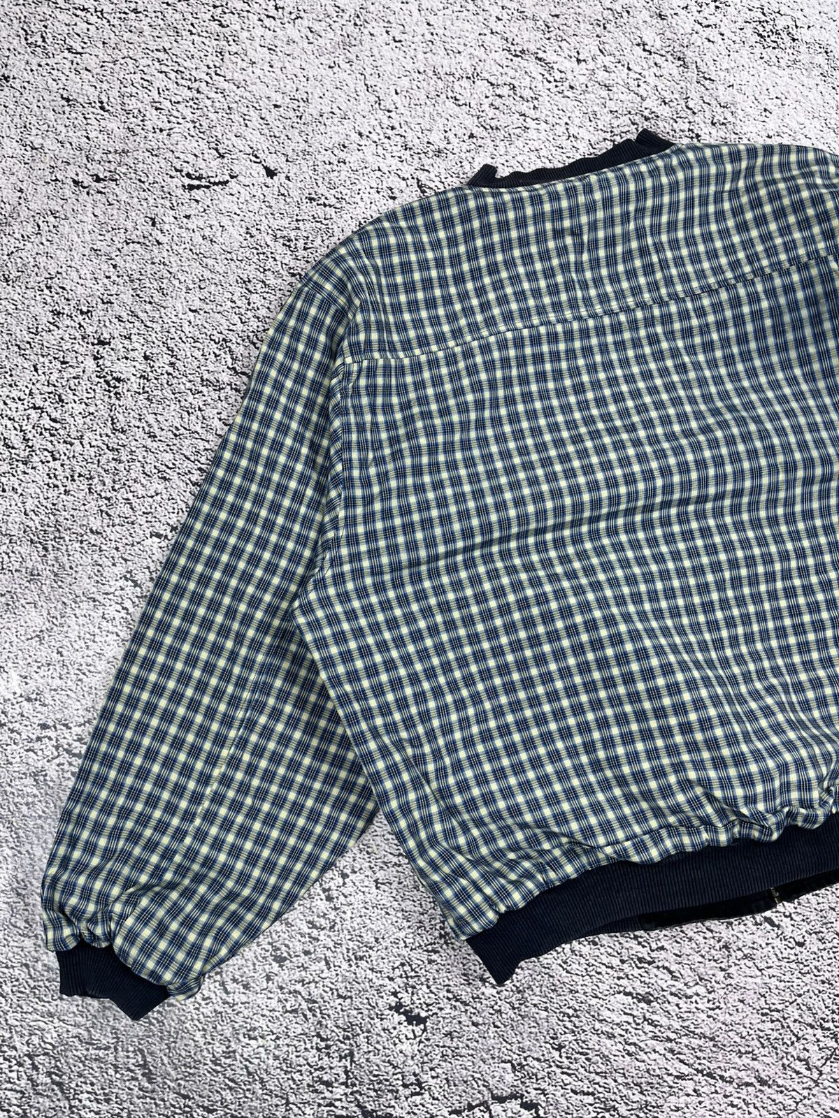 Lacoste Vintage Lacoste Reversible Bomber Jacket Checkered Black Size US XXL / EU 58 / 5 - 6 Thumbnail