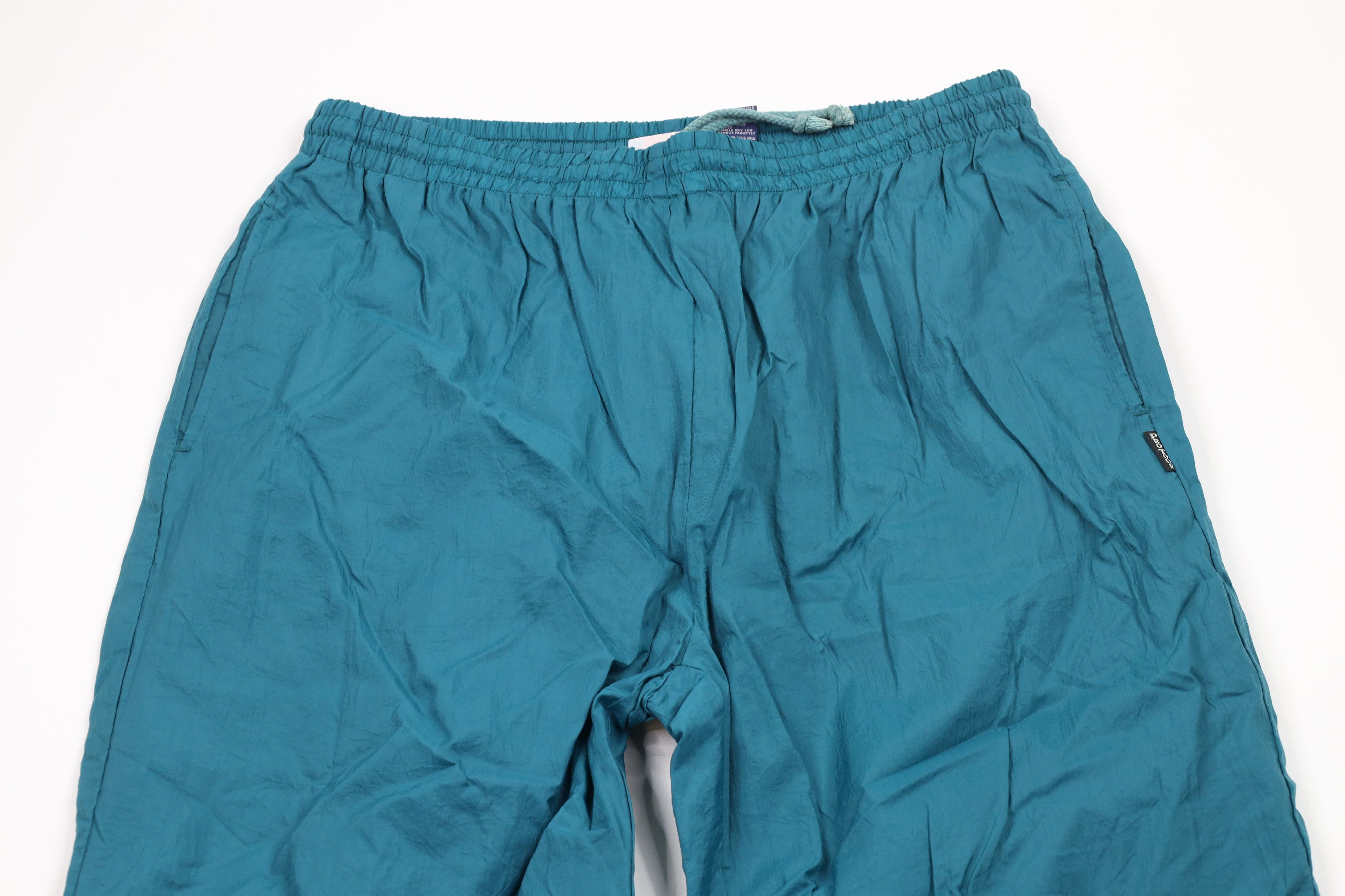Vintage Vintage 90s Streetwear Lined Windbreaker Joggers Pants Teal Size US 36 / EU 52 - 2 Thumbnail