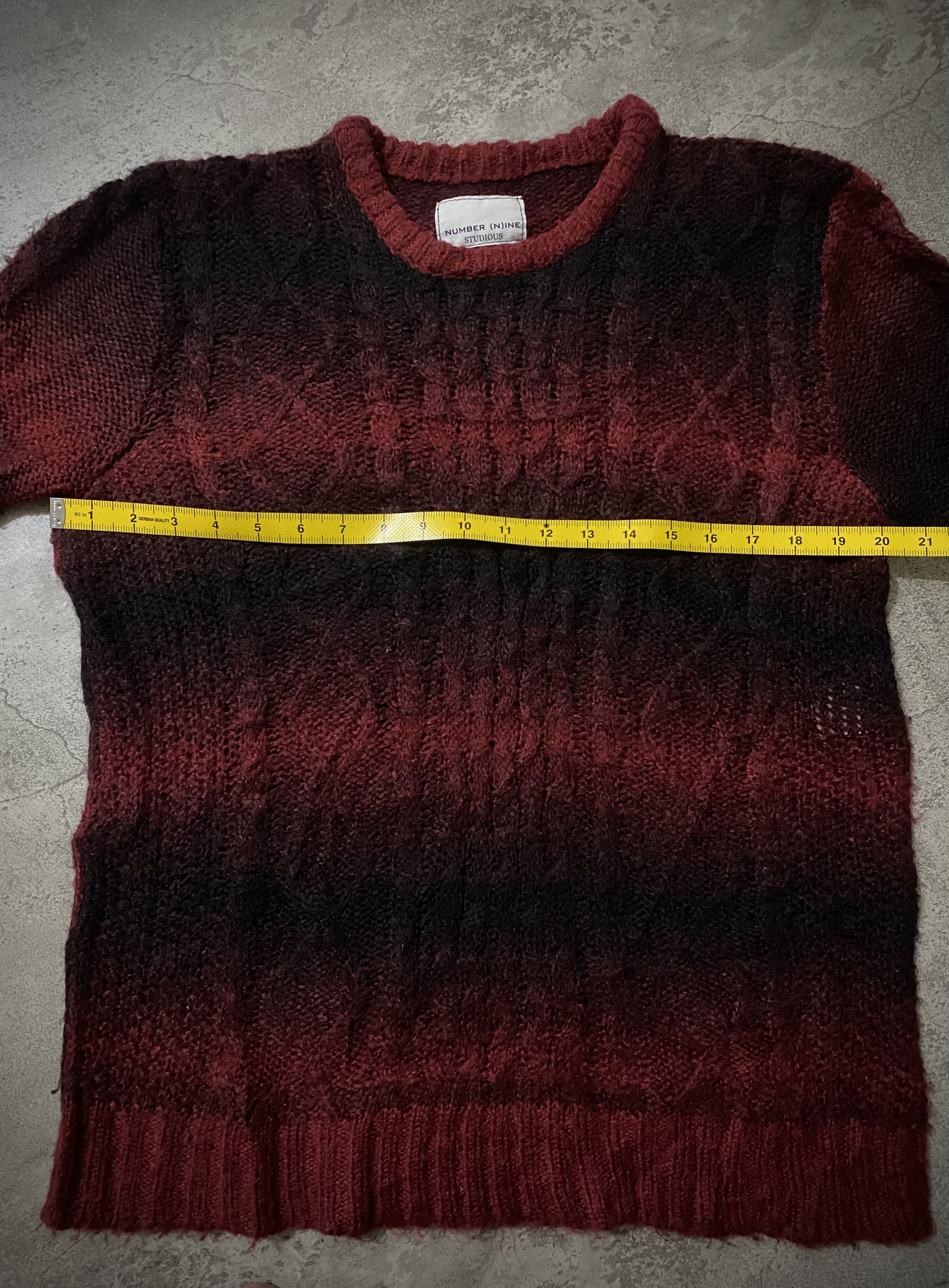 Number (N)ine NUMBER (N)INE STUDIOUS "KURT COBAIN STYLE" KNITWEAR Size US L / EU 52-54 / 3 - 9 Thumbnail