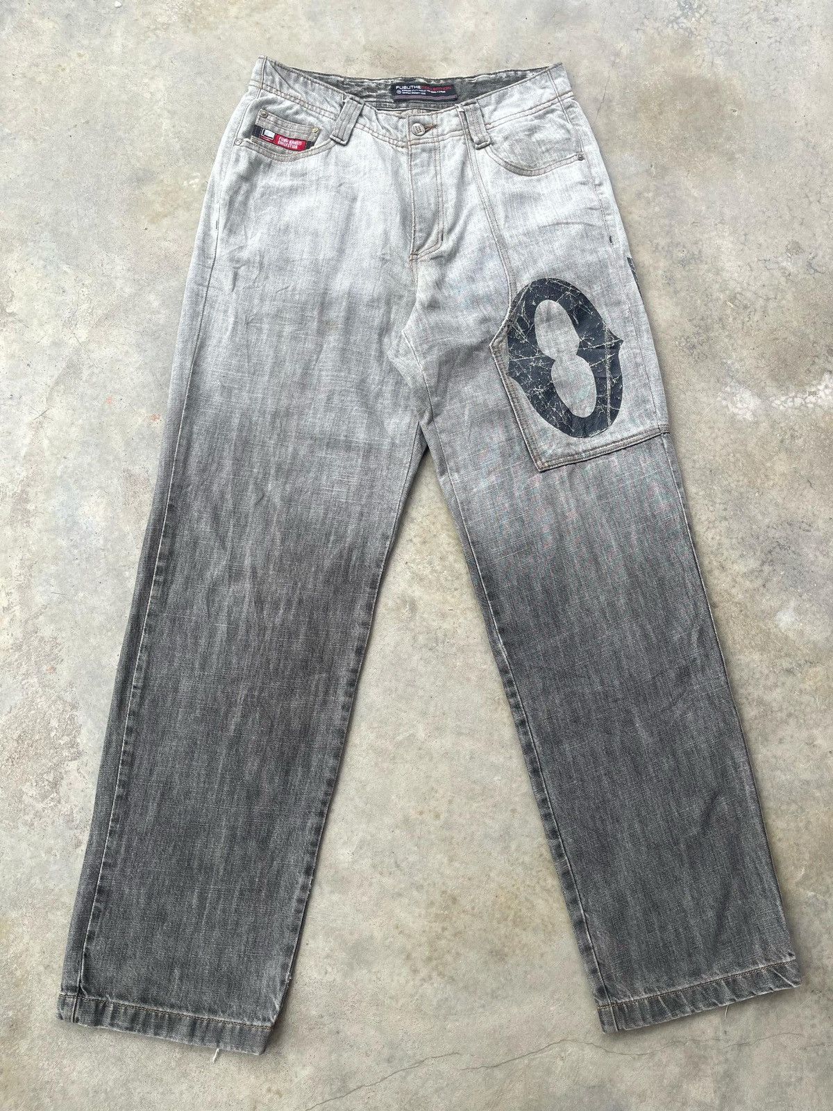Fubu × JNCO Vintage Y2K Fubu Gradient Dye Jeans Pant Size US 32 / EU 48 - 5 Thumbnail