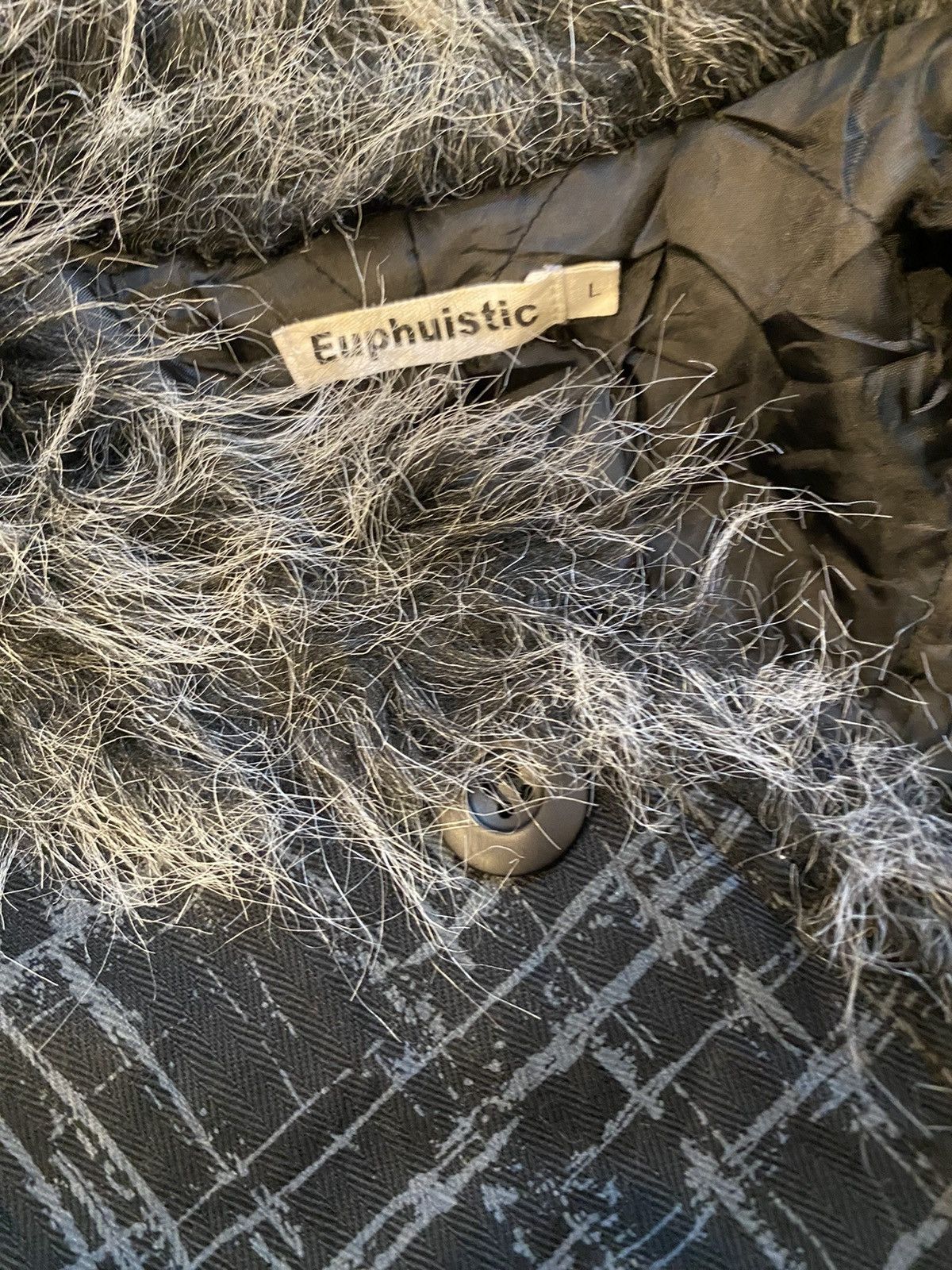 If Six Was Nine 2000s Euphuistic Avant-garde Fur Jacket Size US L / EU 52-54 / 3 - 8 Thumbnail