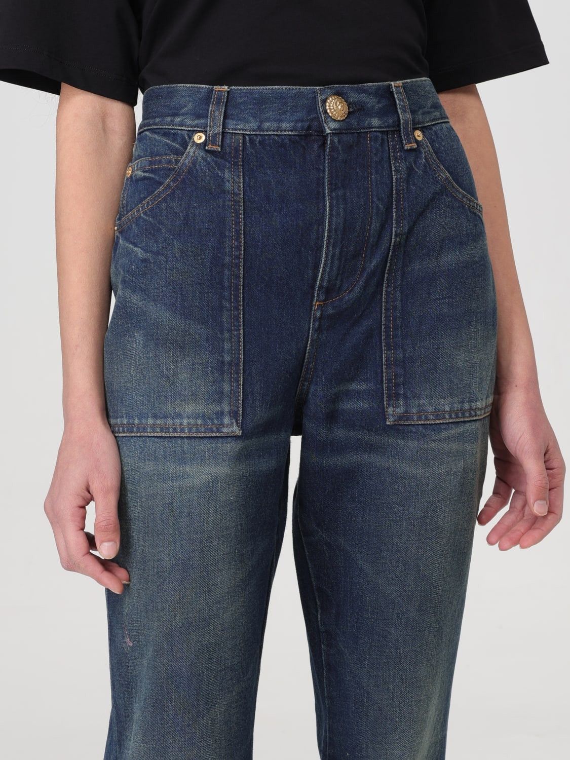 Balmain o1y0625 Denim Pant in Blue Size 28" / US 6 / IT 42 - 2 Thumbnail
