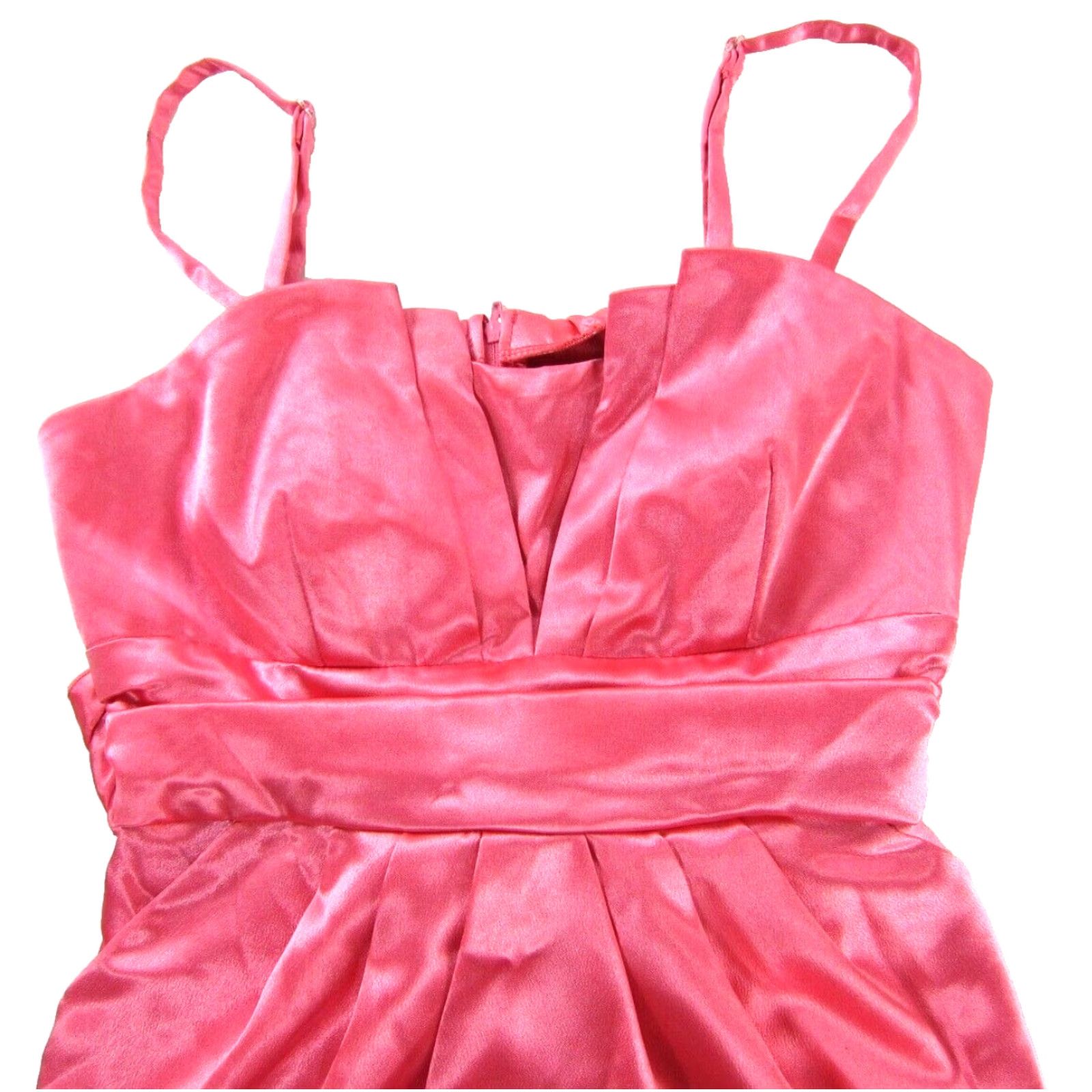 Vintage VINTAGE Byer California Pink Satin Pocket Prom Party Dress 7 - Pocket - Satin - Sleeveless - Dress - Pink - Byer California - 7 Size M / US 6-8 / IT 42-44 - 4 Thumbnail