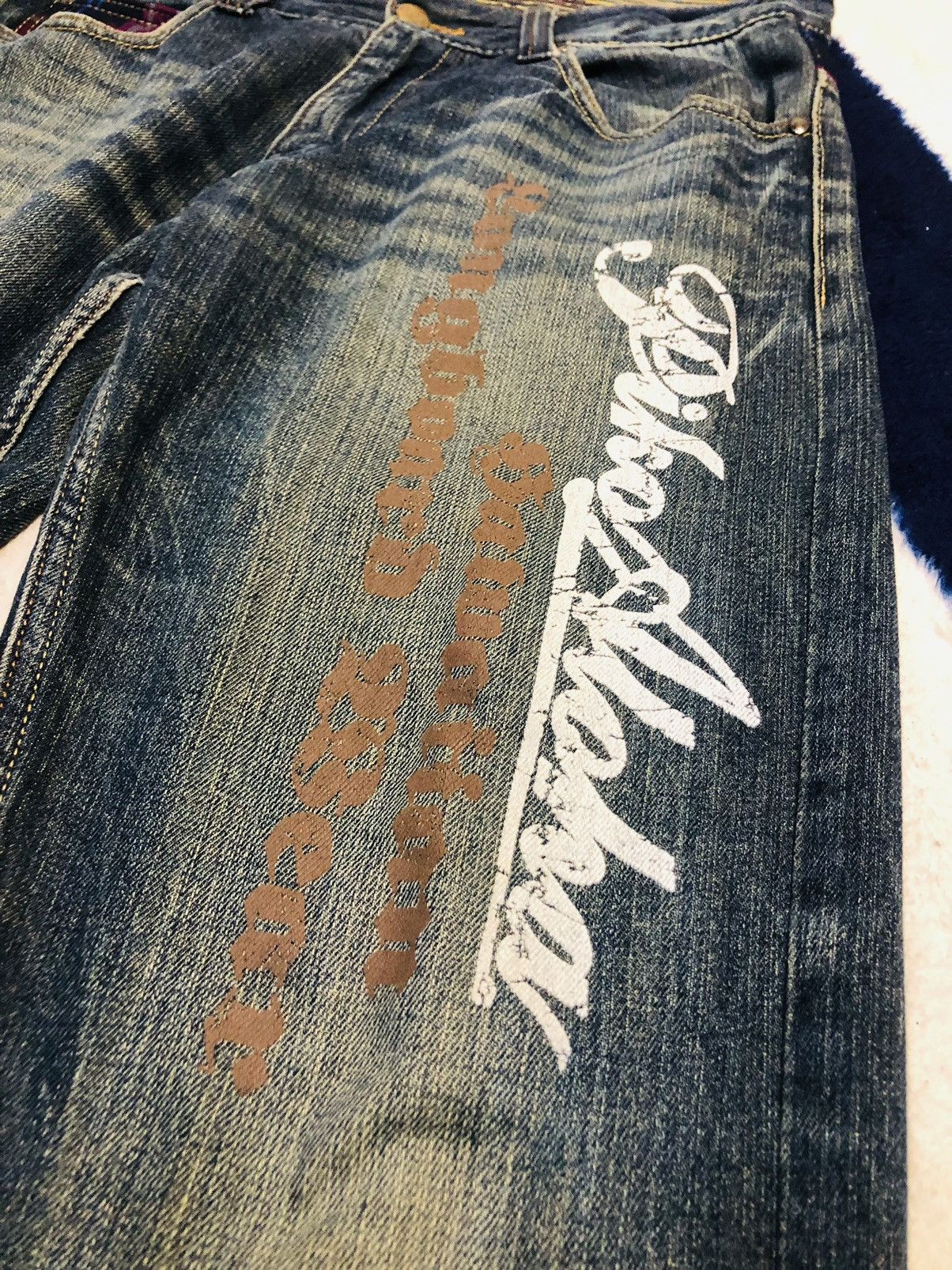 Japanese Brand × Vintage Piko aloha Jeans (1) Size US 31 - 5 Thumbnail