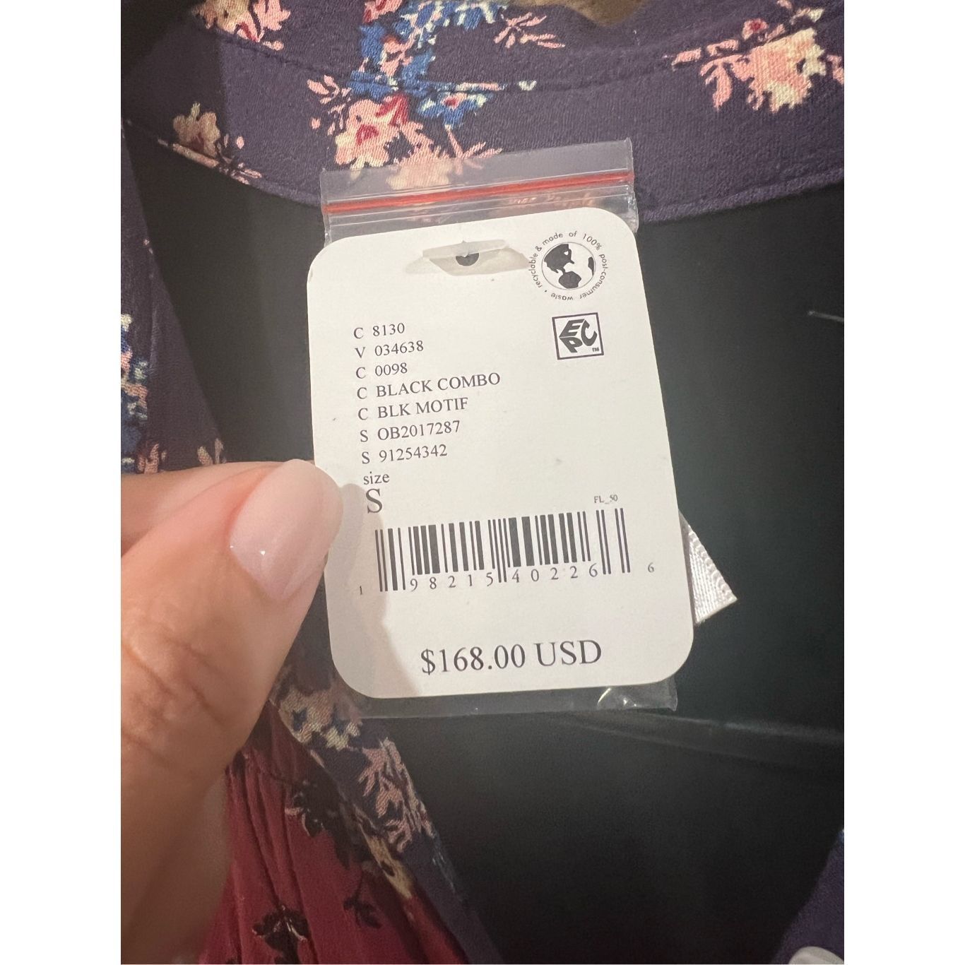 Free People FREE PEOPLE NWT Nora midi dress in black/red Size S Size S / US 4 / IT 40 - 4 Thumbnail